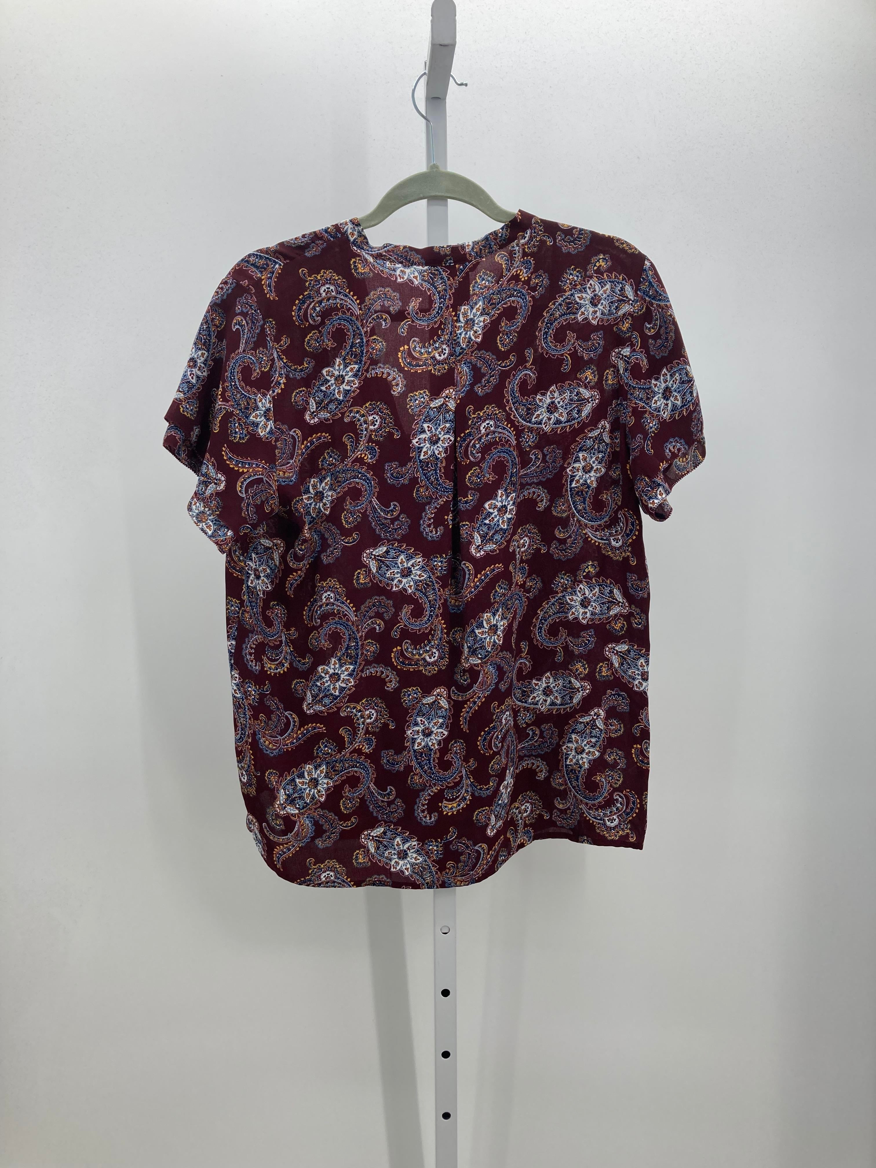 Lands End Size 16 Misses Short Sleeve Shirt