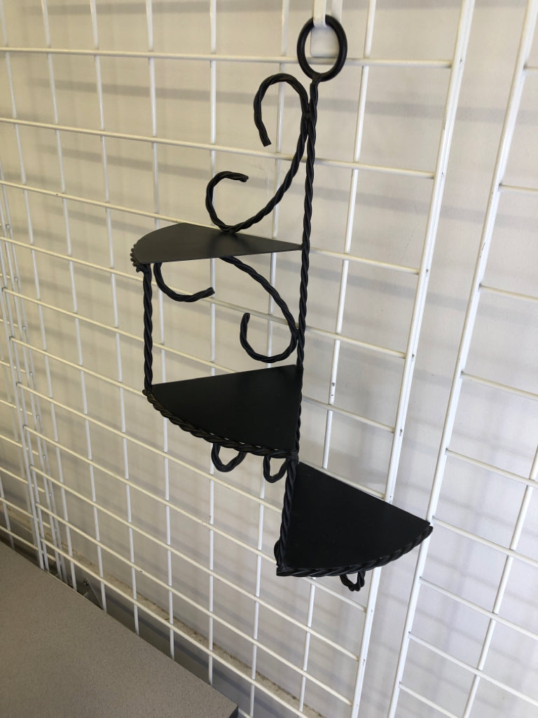 METAL SCROLL 3 SHELF WALL DECOR.