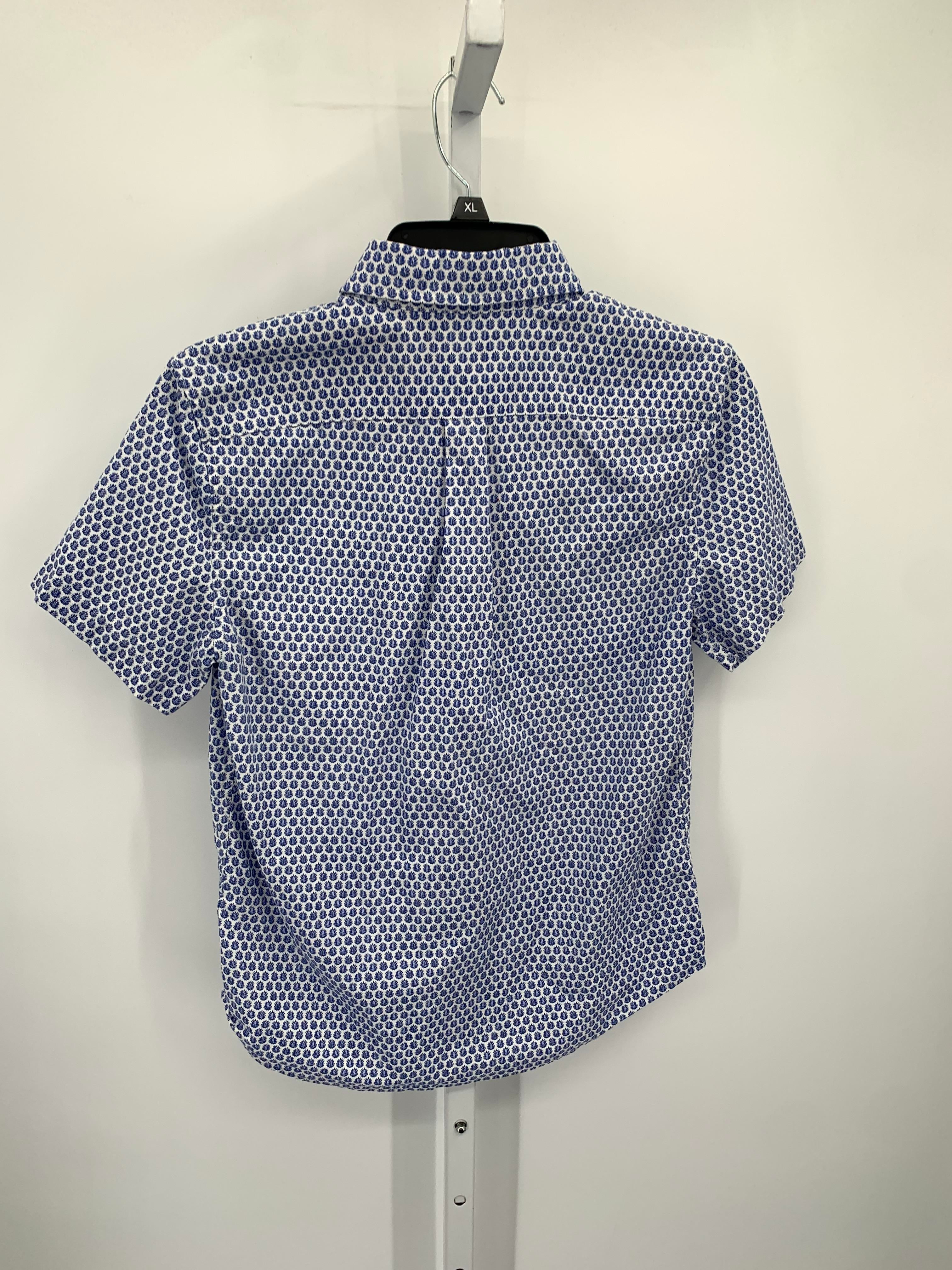 BLUE PATTERN BUTTON DOWN