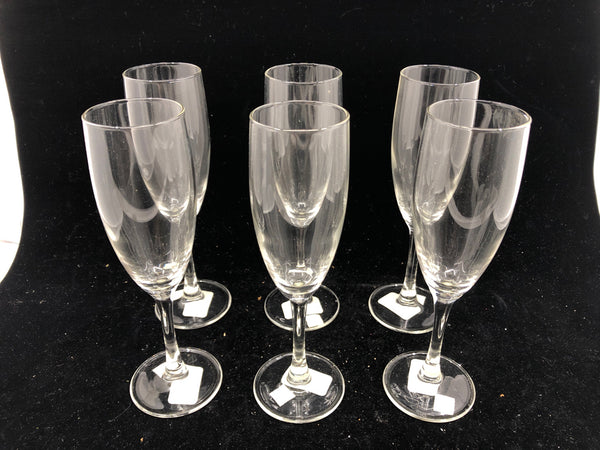 6 ALLEGRO CHAMPAGNE FLUTES.