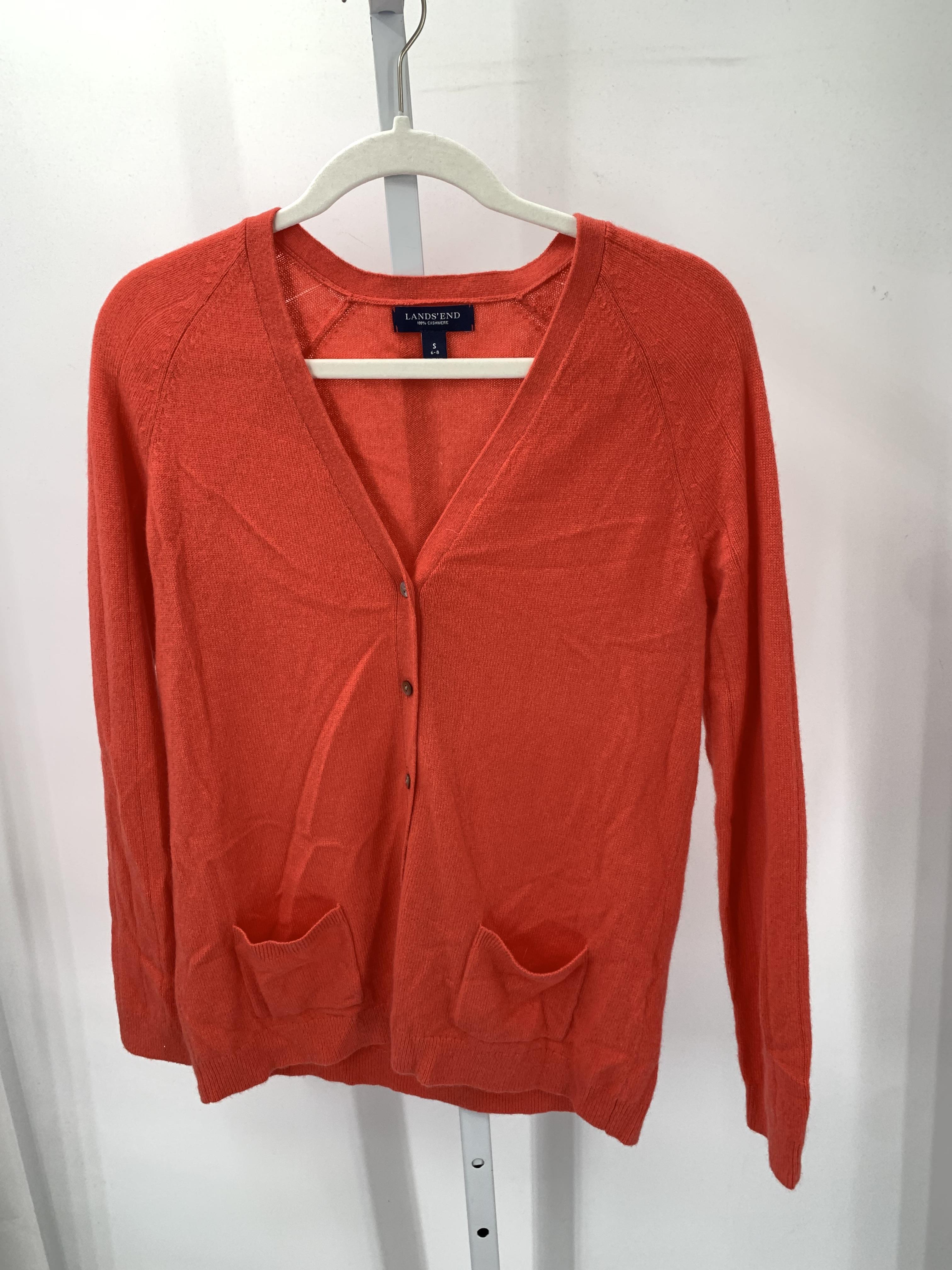 Lands End Size Small Misses Long Slv Sweater