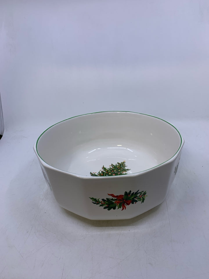LG PFALTGRAFF CHRISTMAS HERITAGE SERVING BOWL.