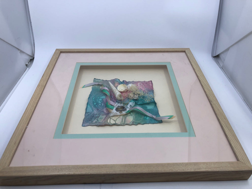 SEASHELL SHADOWBOX WALL ART.