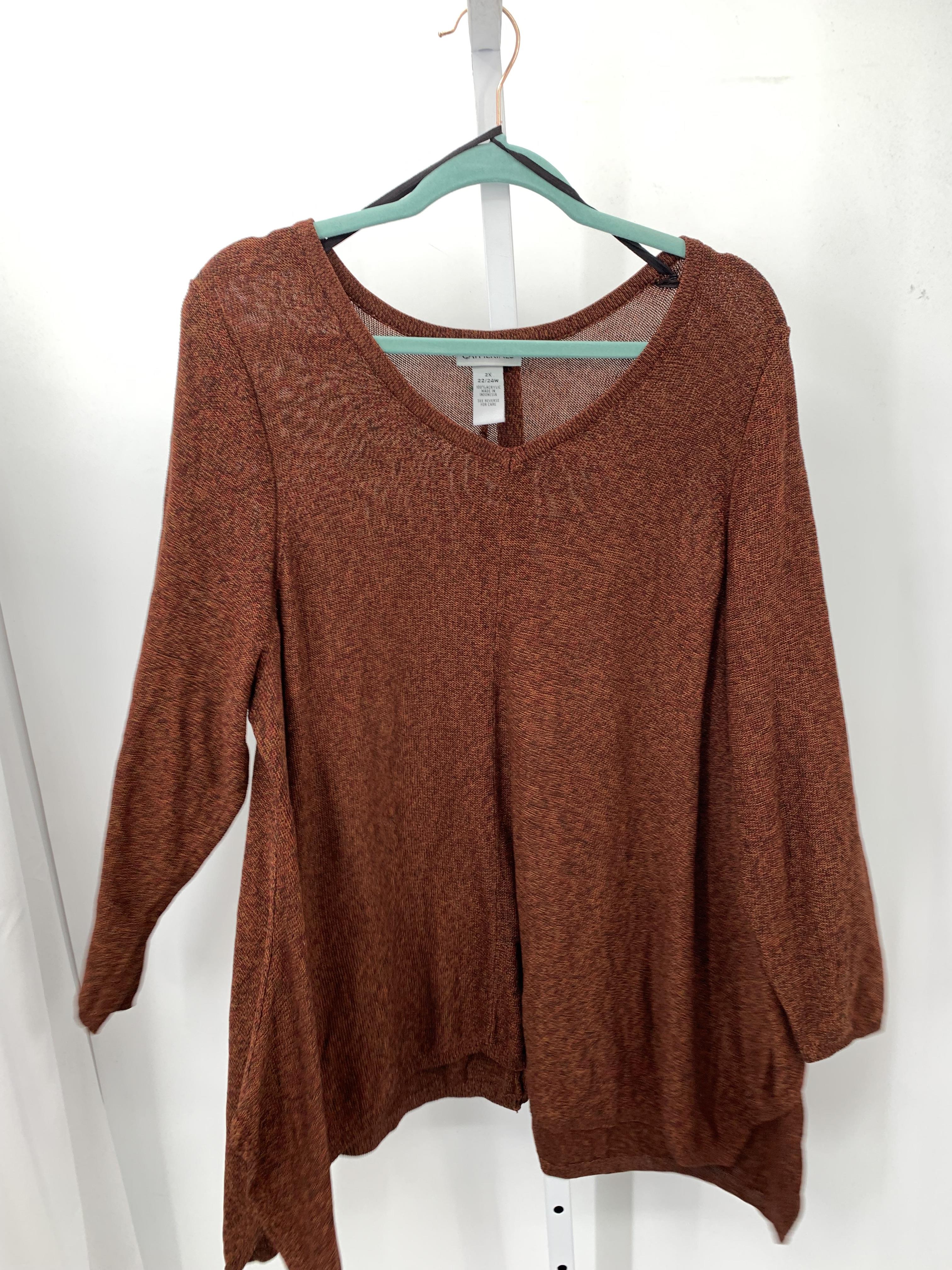 Catherine Size 2X Womens Long Slv Sweater