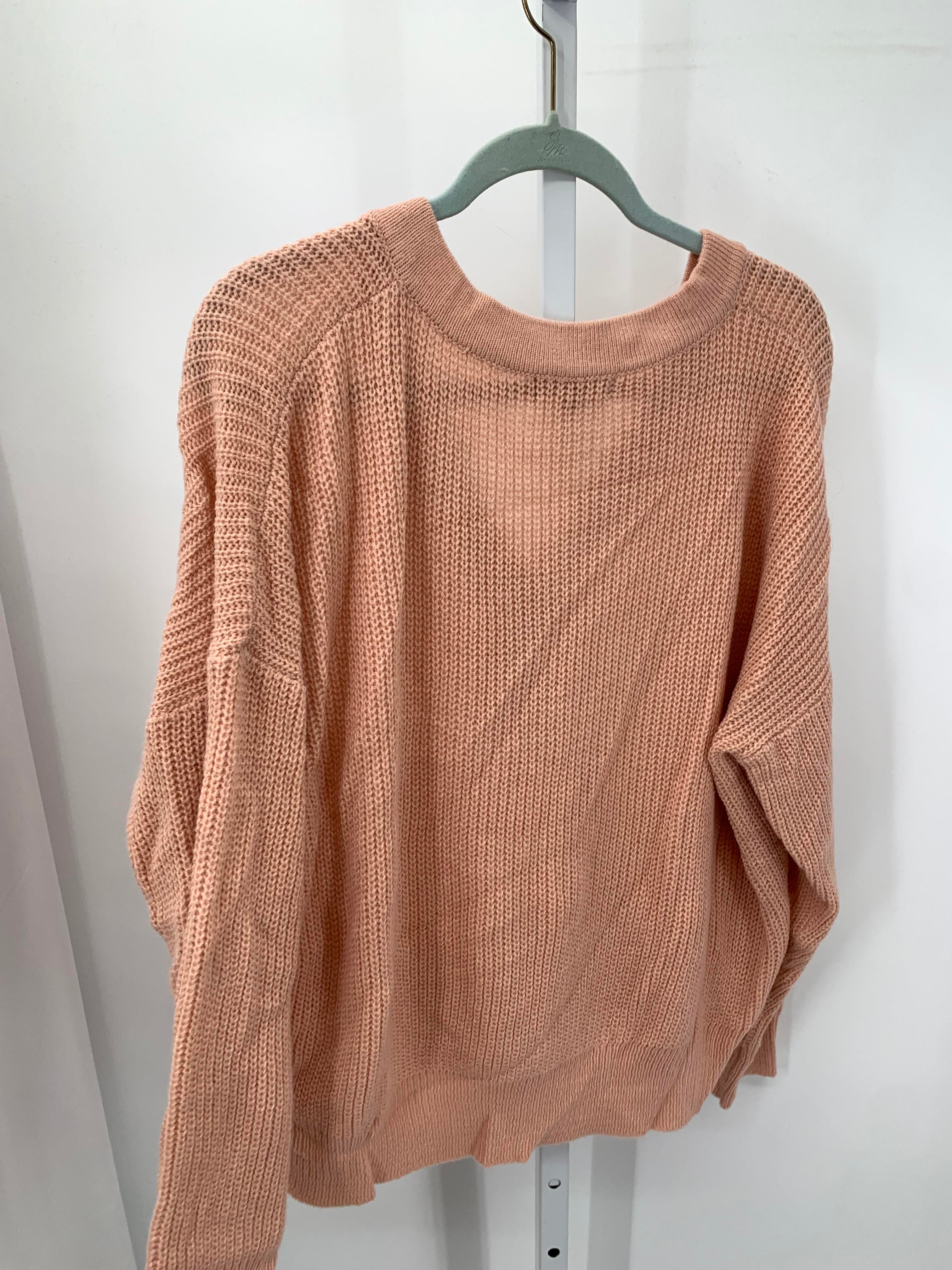 Size 1X Womens Long Slv Sweater