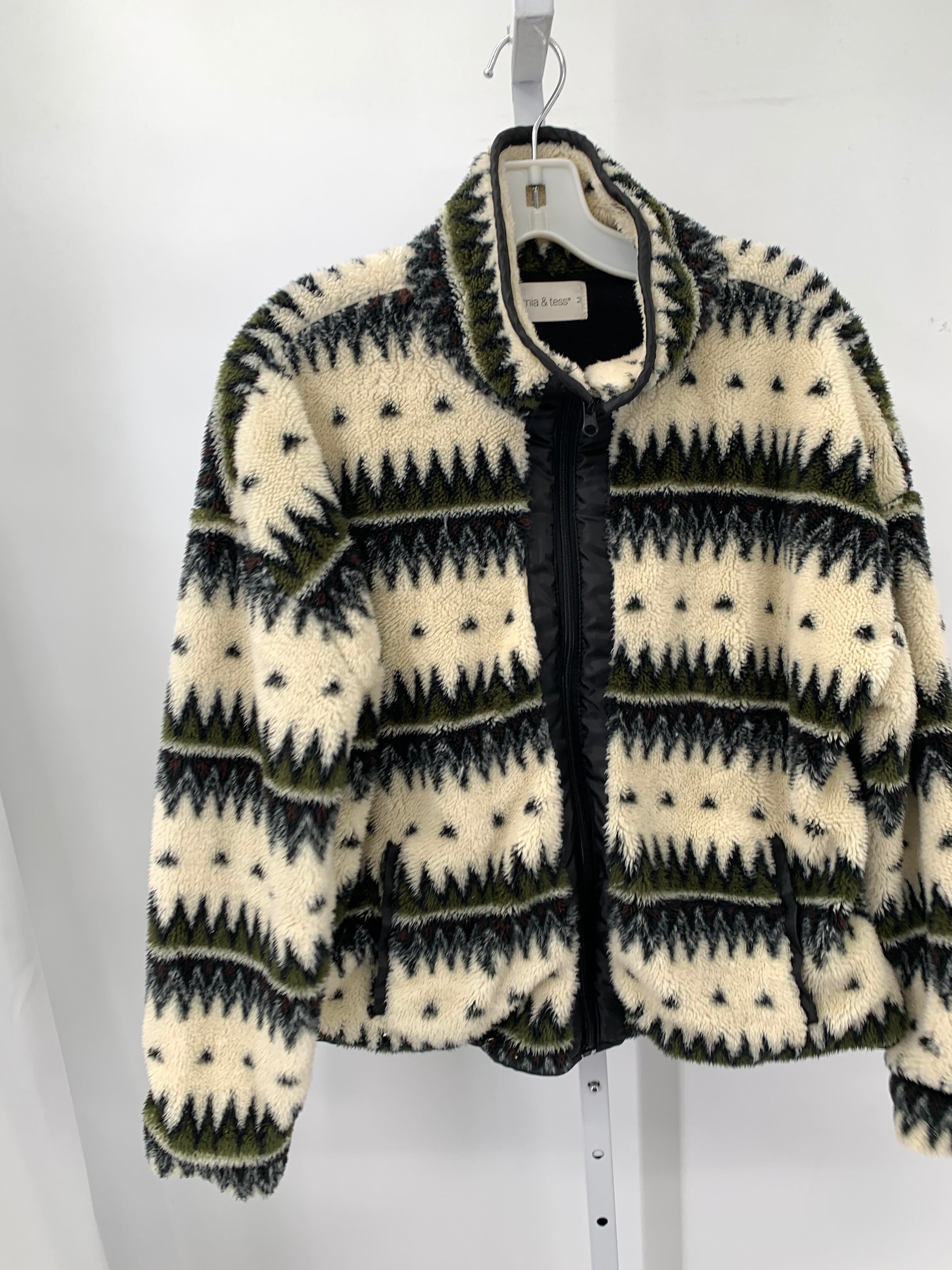 Mia & Tess Size Medium Misses Fleece Jacket