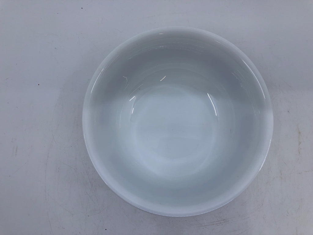 4 BROWN FLORAL PATTERN CORELLE BOWLS.