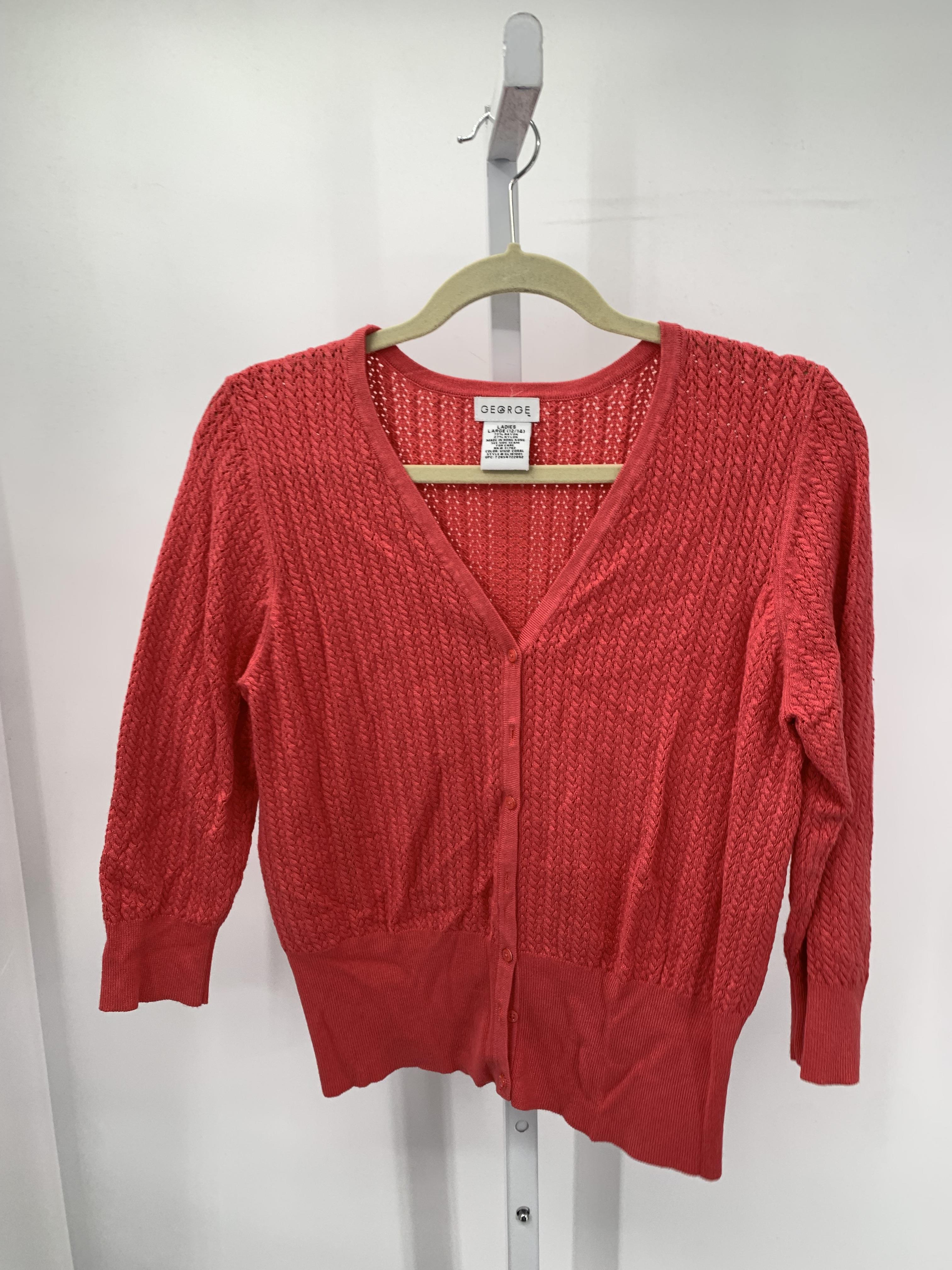 George Size Large Misses 3/4 Sleeve Sweater