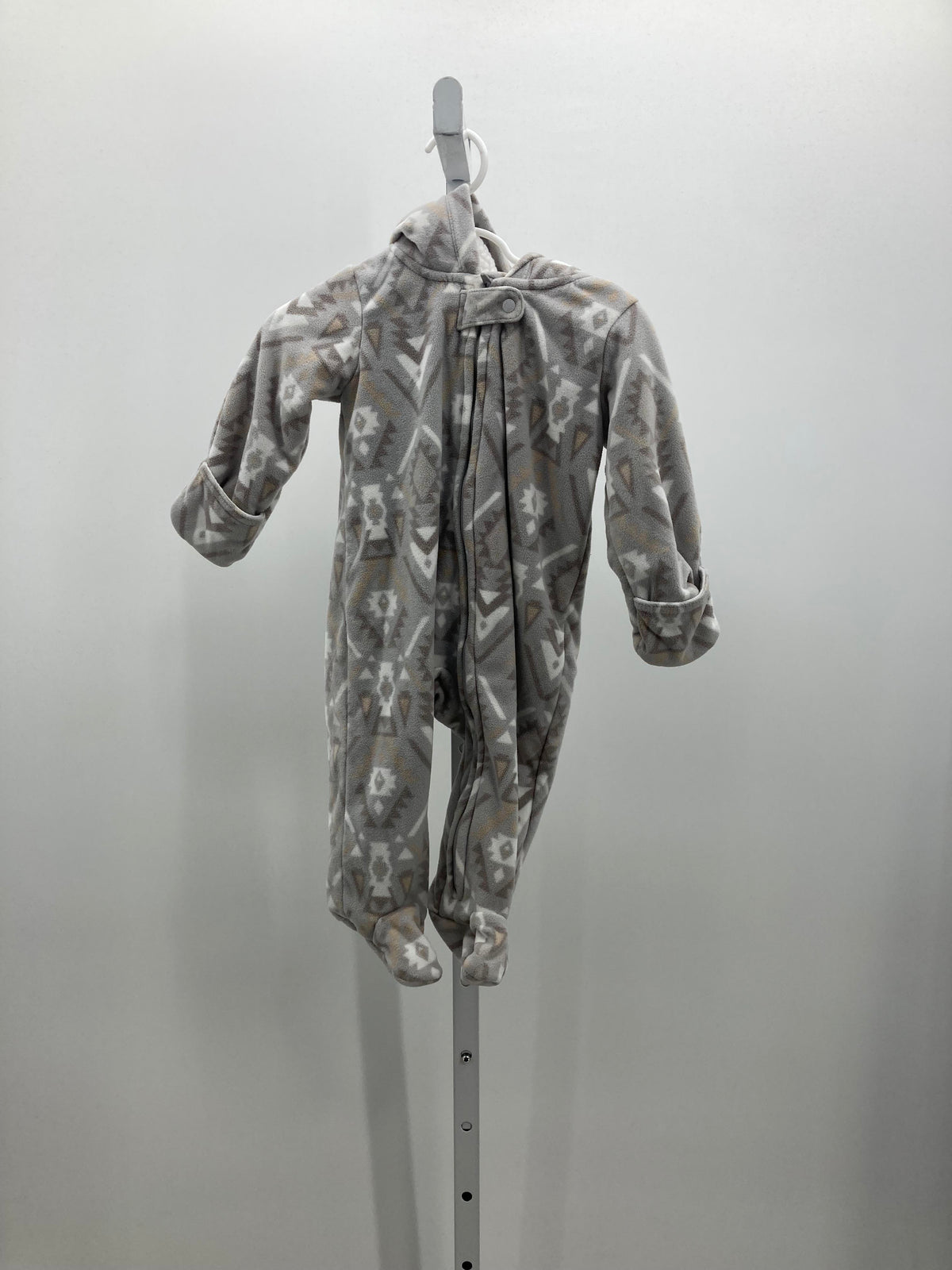 PATTERN HOODED FLEECE