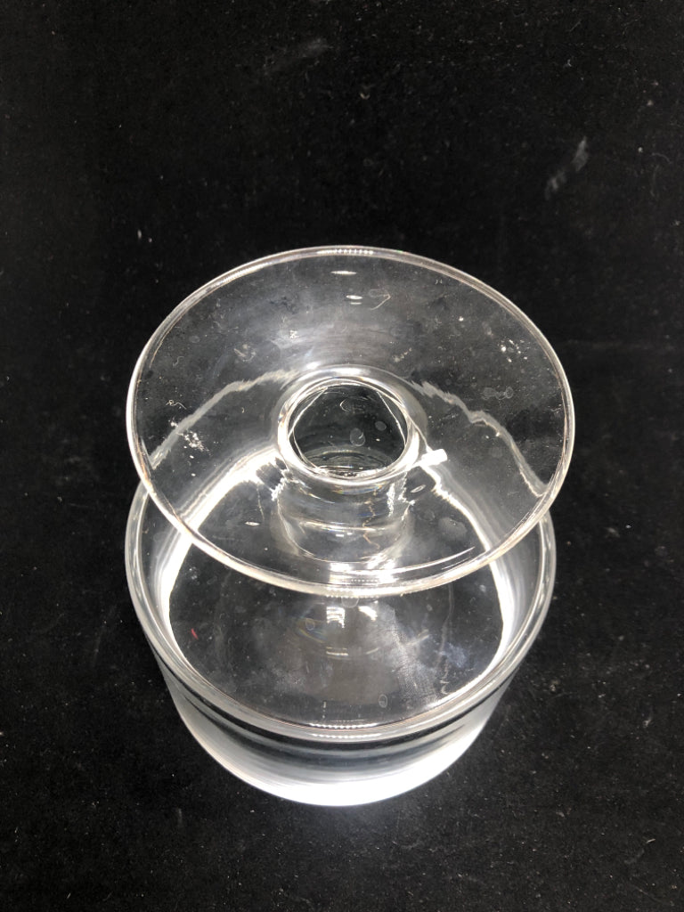 CLEAR GLASS TRIFLE DISH.