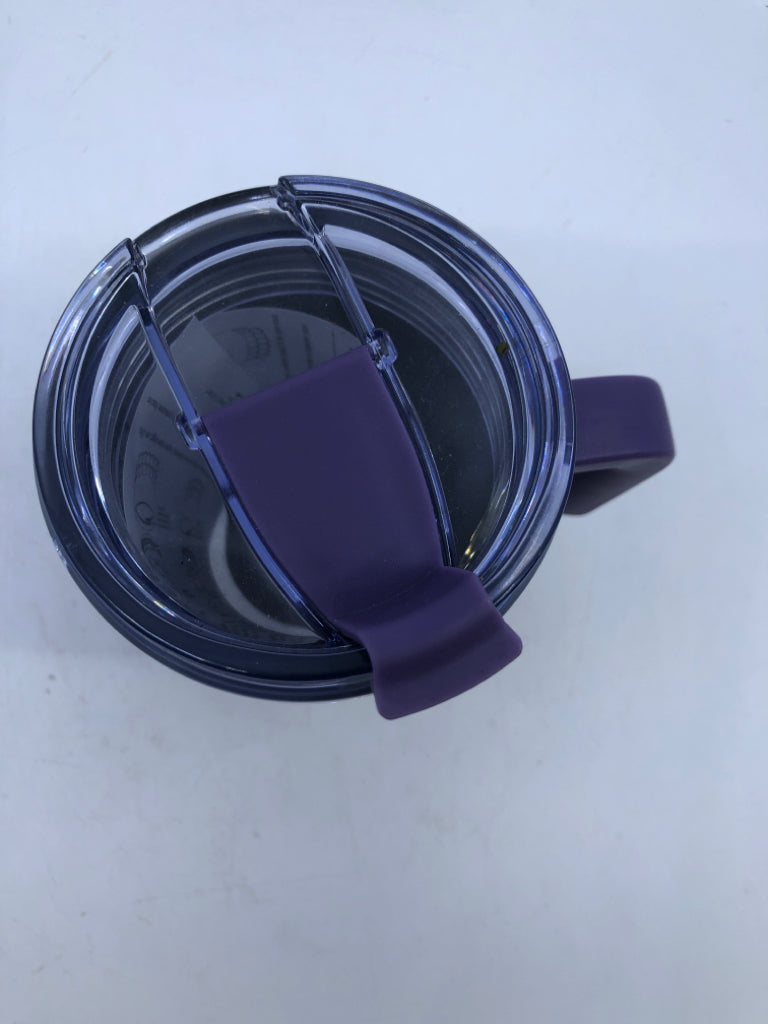 DARK PURPLE TRAVEL MUG W/ HANDLE PRIMULA.