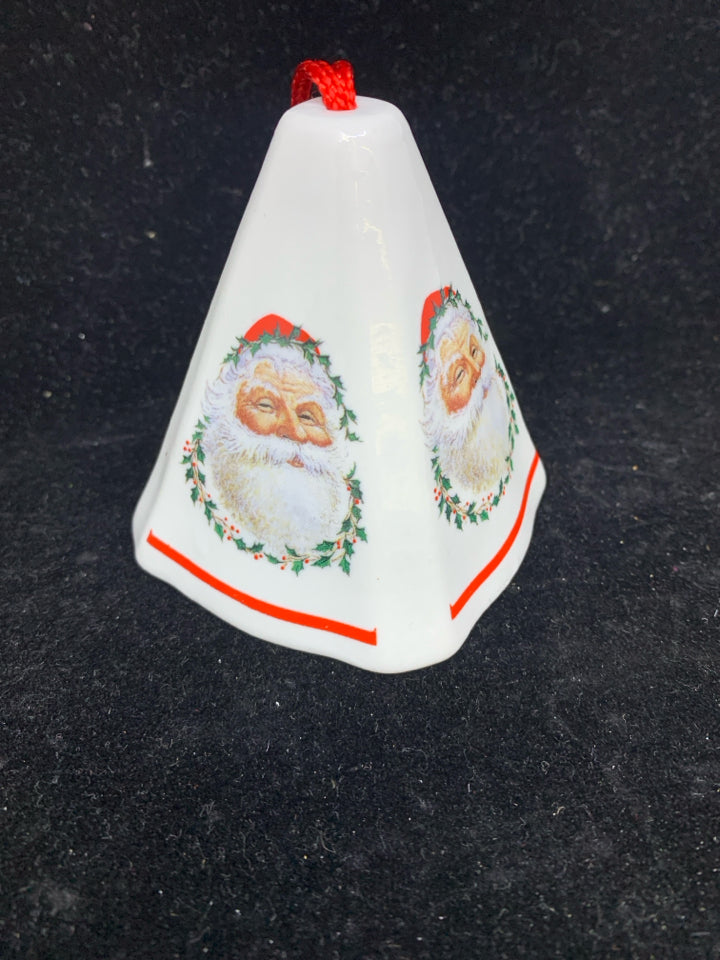 CERAMIC SANTA POTPOURRI TREE ORNAMENT.