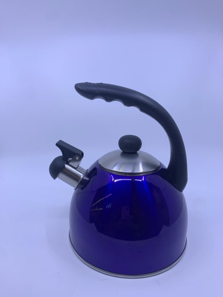 COBALT BLUE TEA KETTLE.