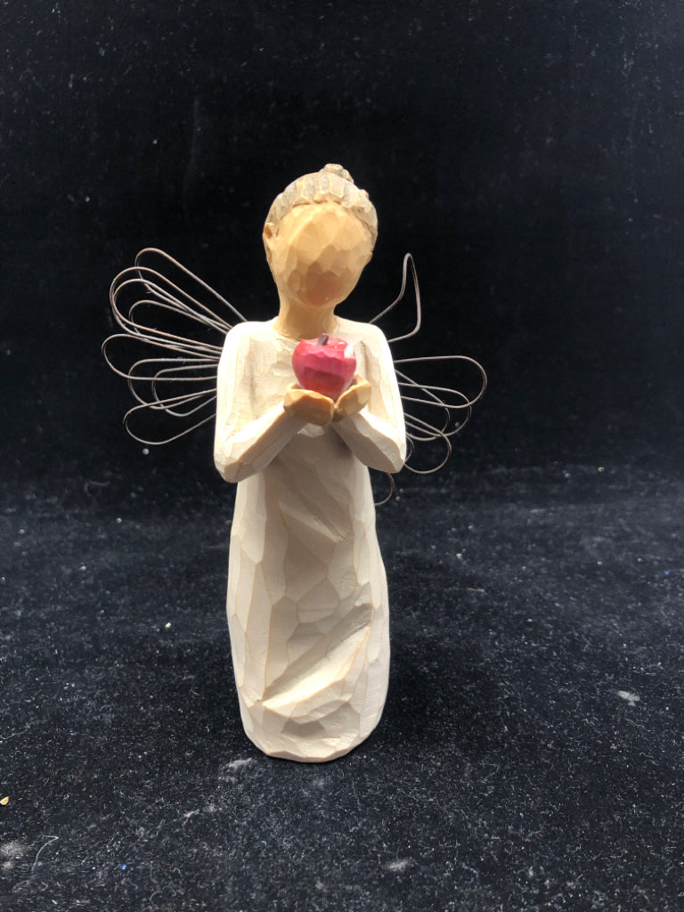 WILLOW TREE "YOU'RE THE BEST" ANGEL GIRL W APPLE.