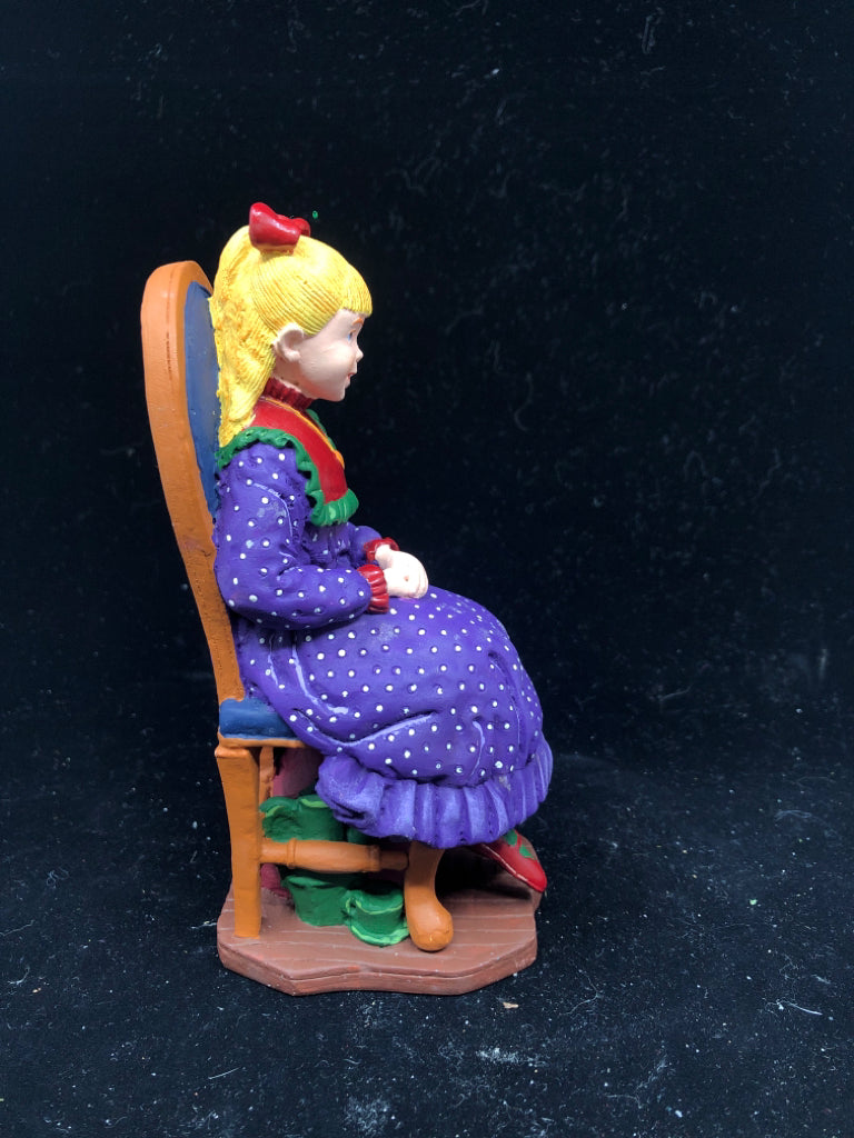 DEPARTMENT 56 NATALIE IN ROCKING CHAIR.