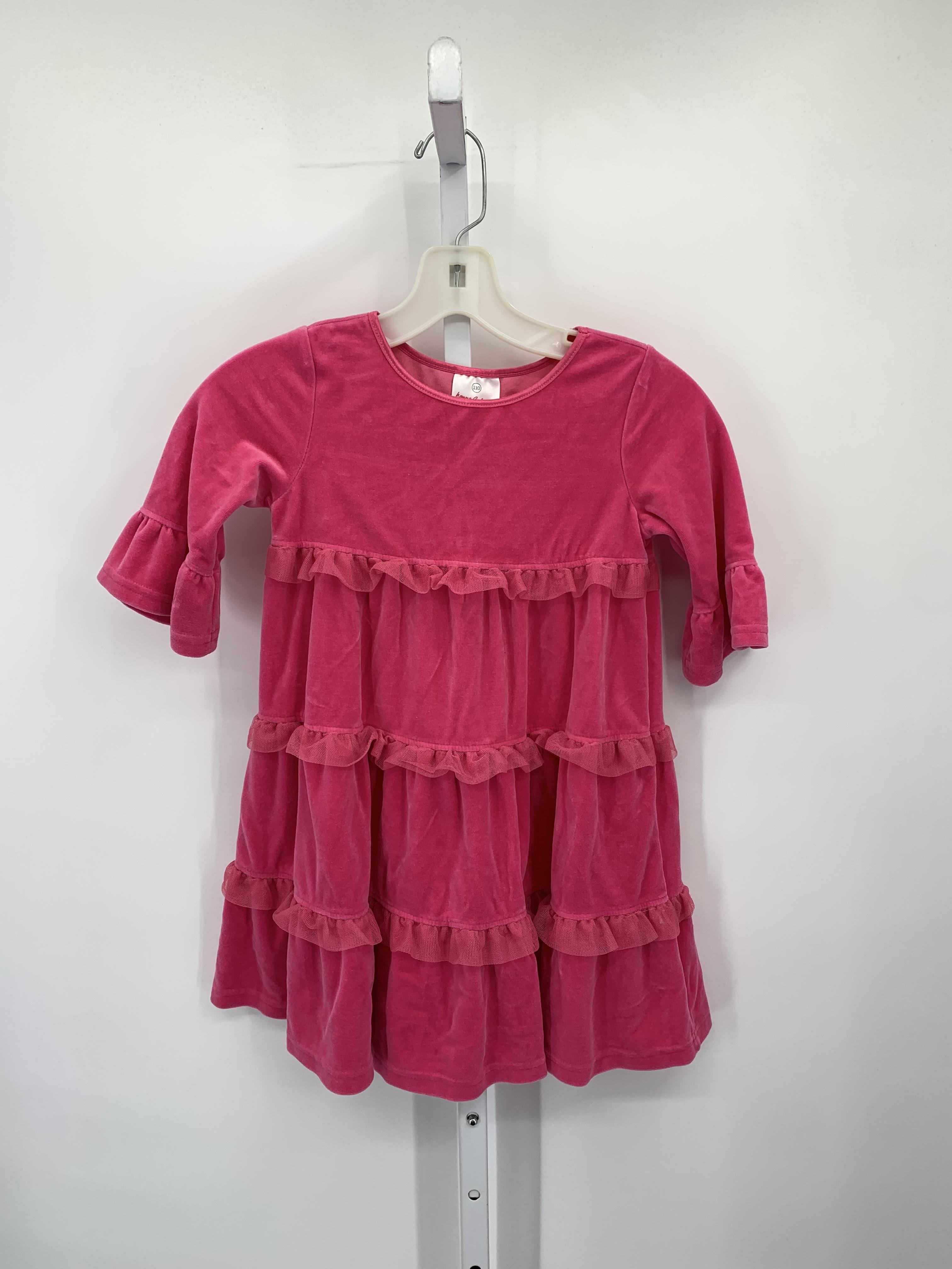 Hanna Anderson Size 5 Girls Short Sleeve Dress