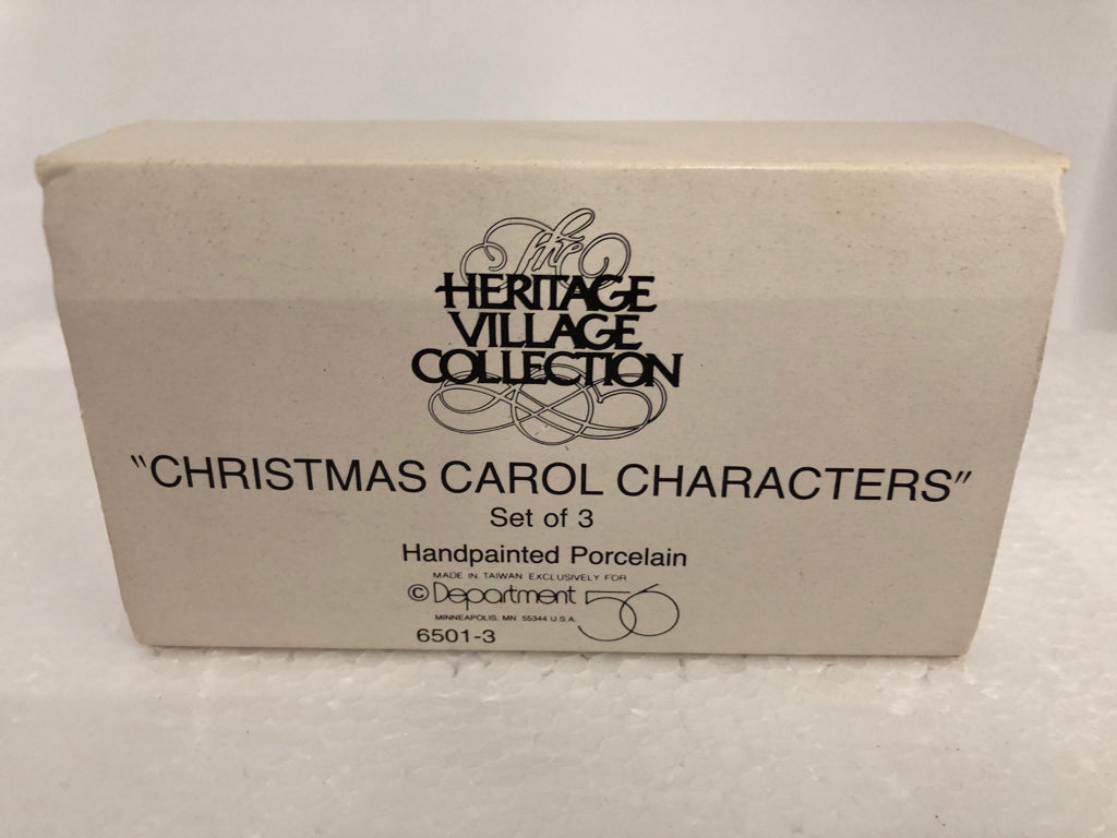 VILLAGE ACCESSORIES CHRISTMAS CAROL CHARACTERS DEPARTMENT 56.