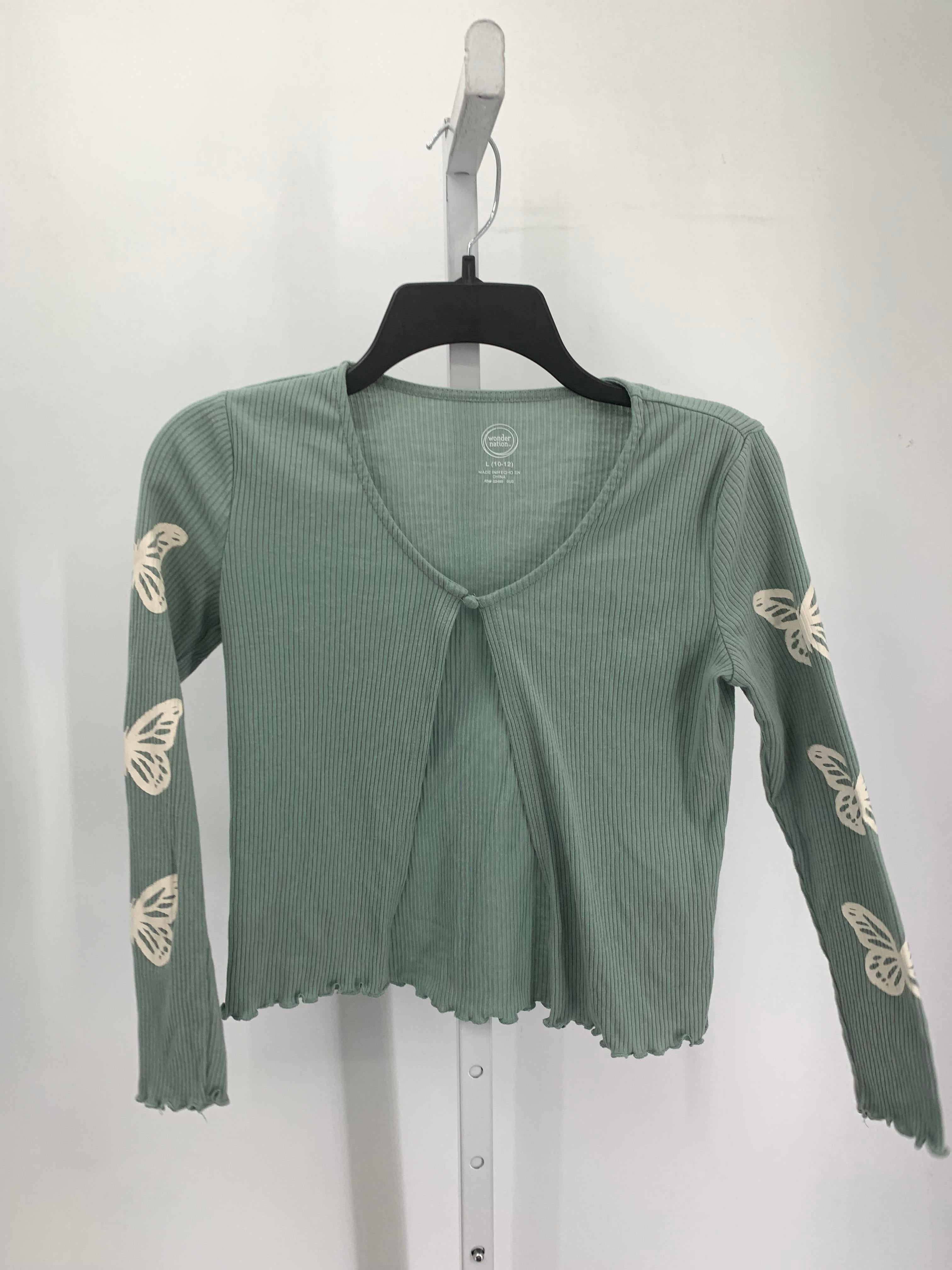 Wonder Nation Size 10-12 Girls Long Sleeve Shirt