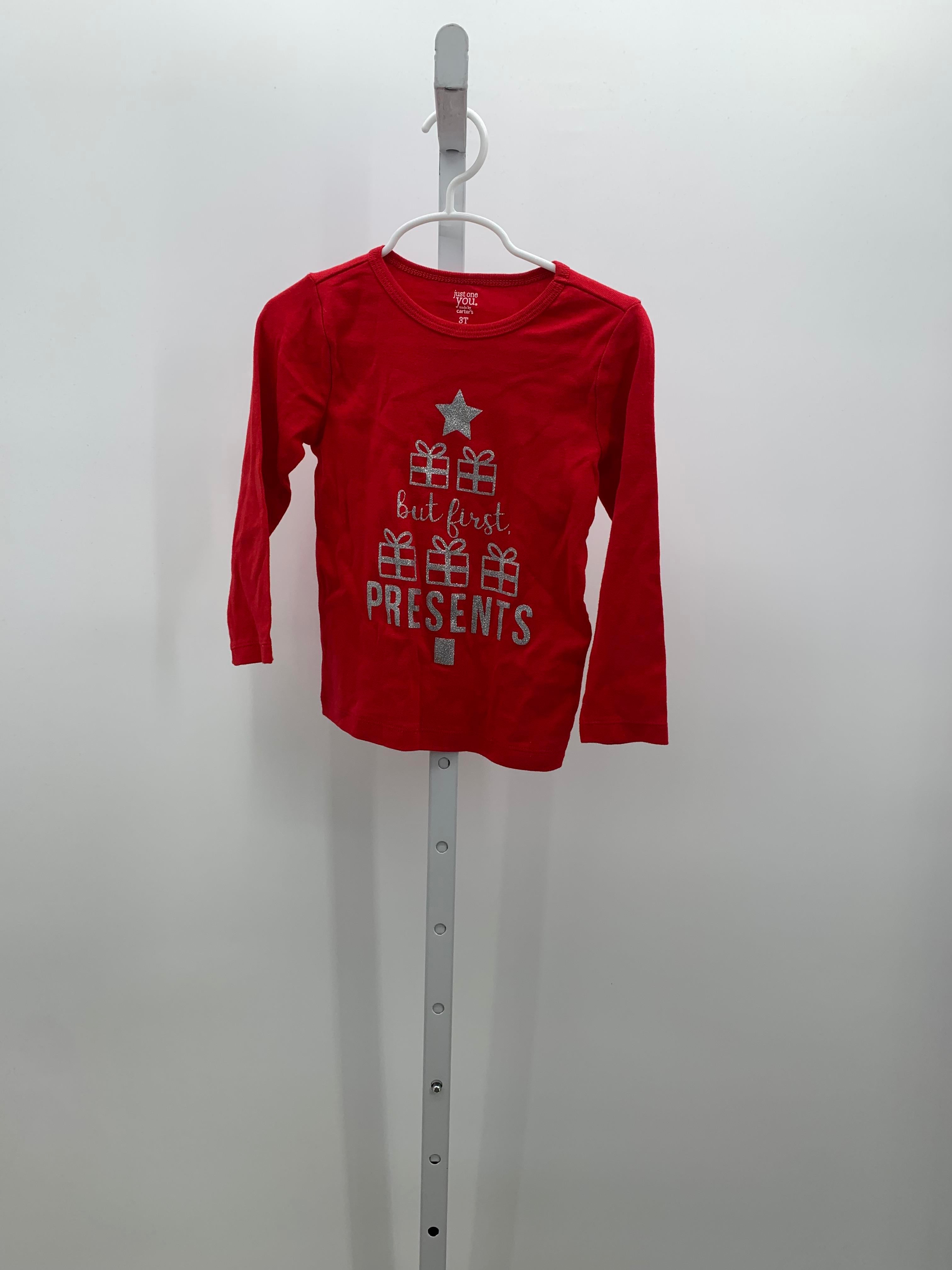 LONG SLV SHIRT BUT FIRST PRESENTS