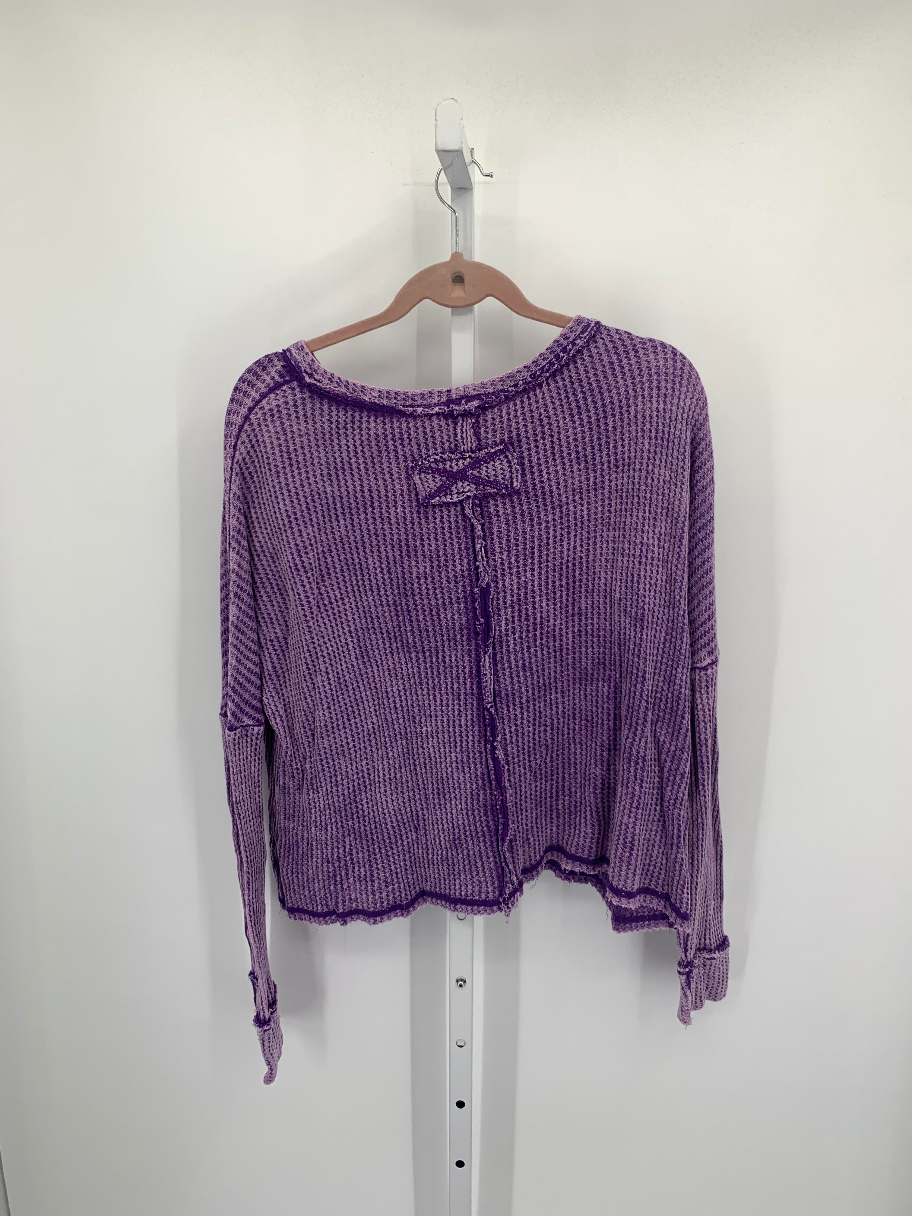 Zenana Size Medium Misses Long Sleeve Shirt