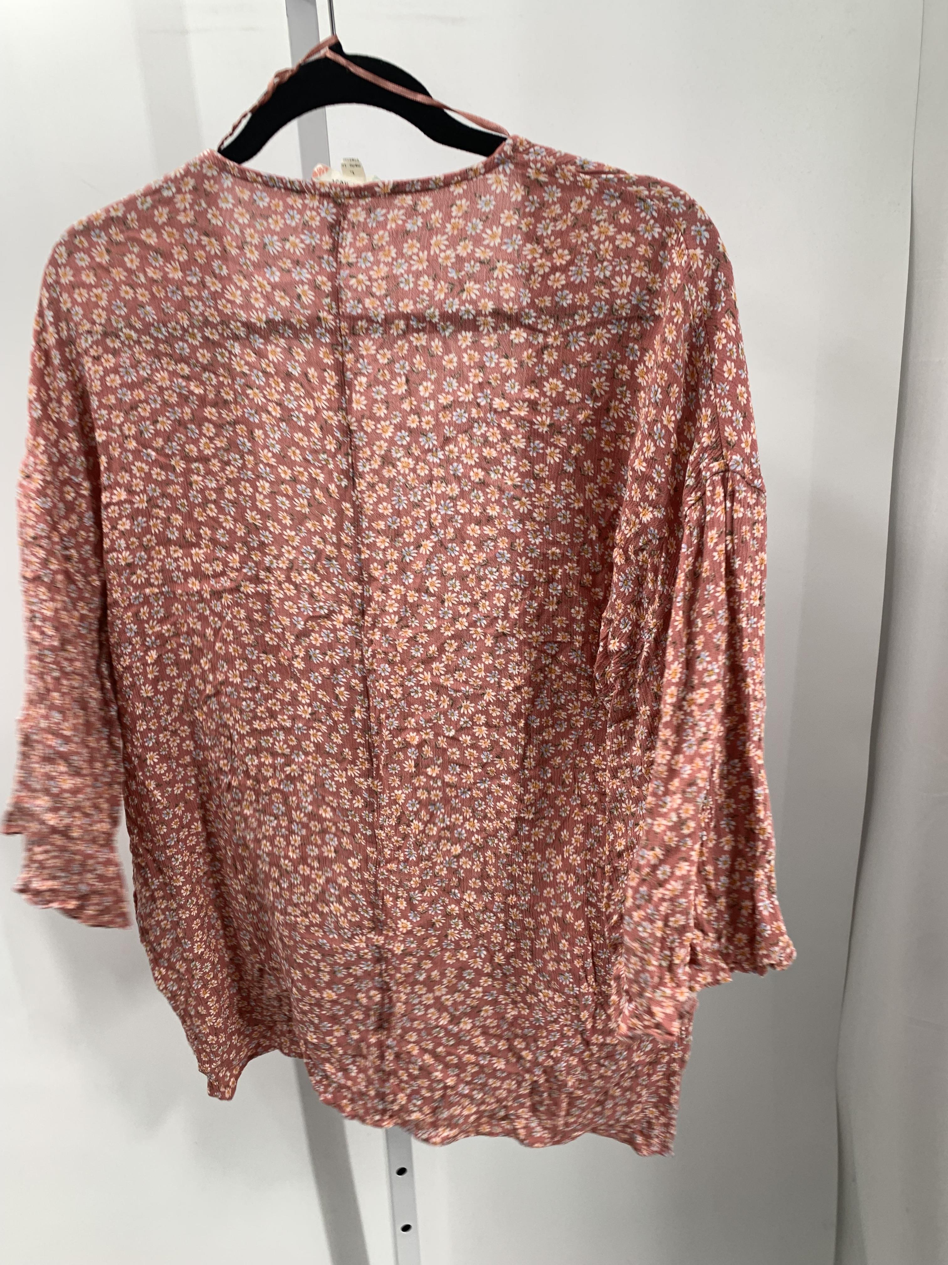 Pink Rose Size Large Juniors Cardigan