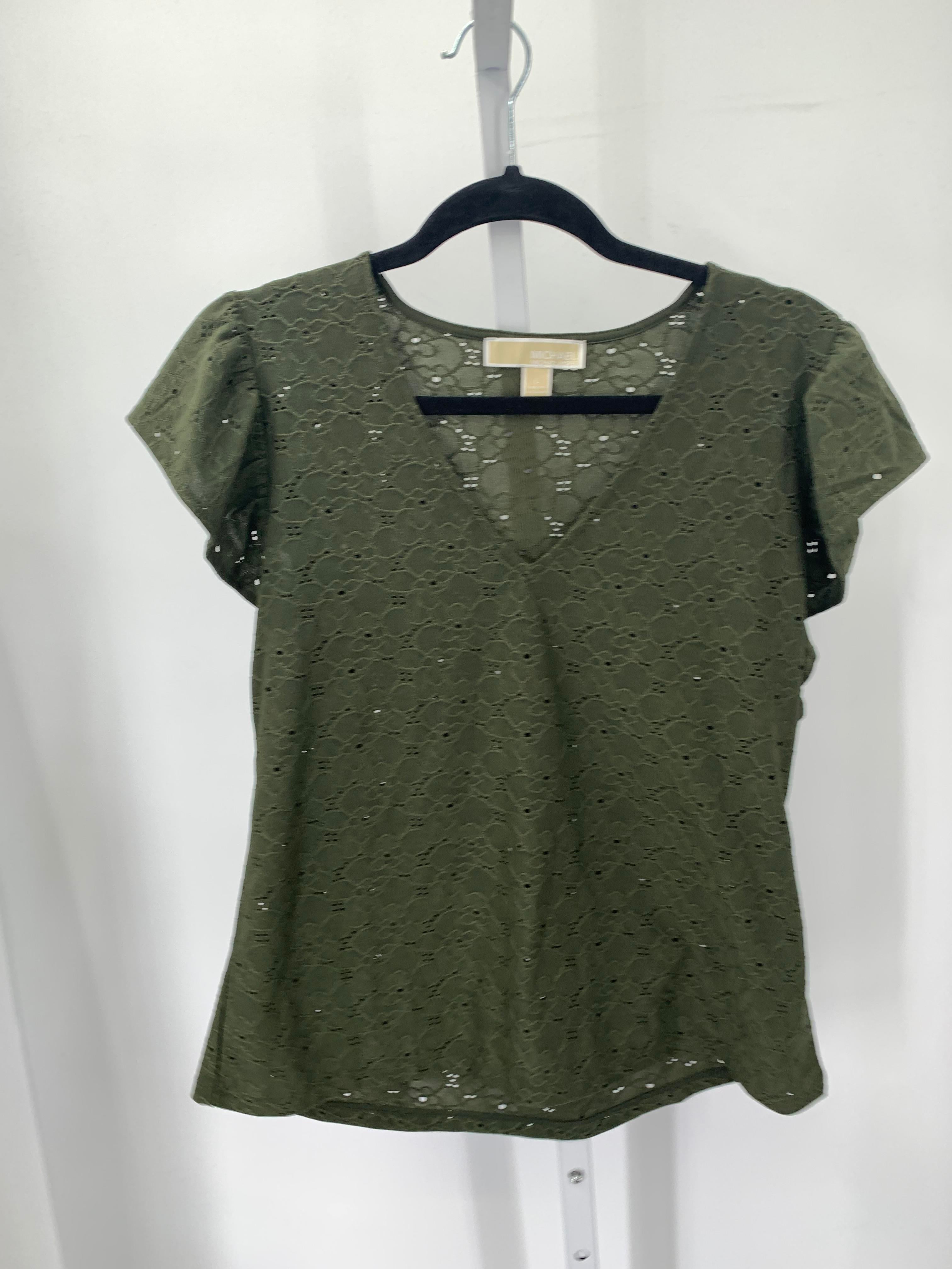 Michael Kors Size Large Misses Short Sleeve Shirt