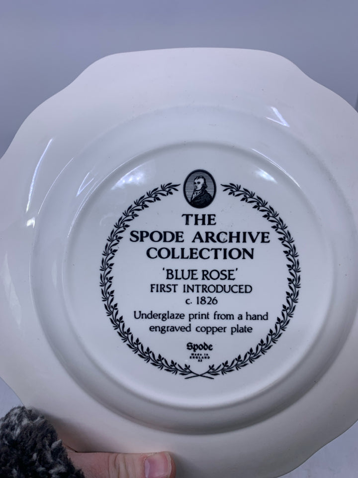 ARCHIVE COLLECTION BLUE ROSE PLATE BLACK/YELLOW.