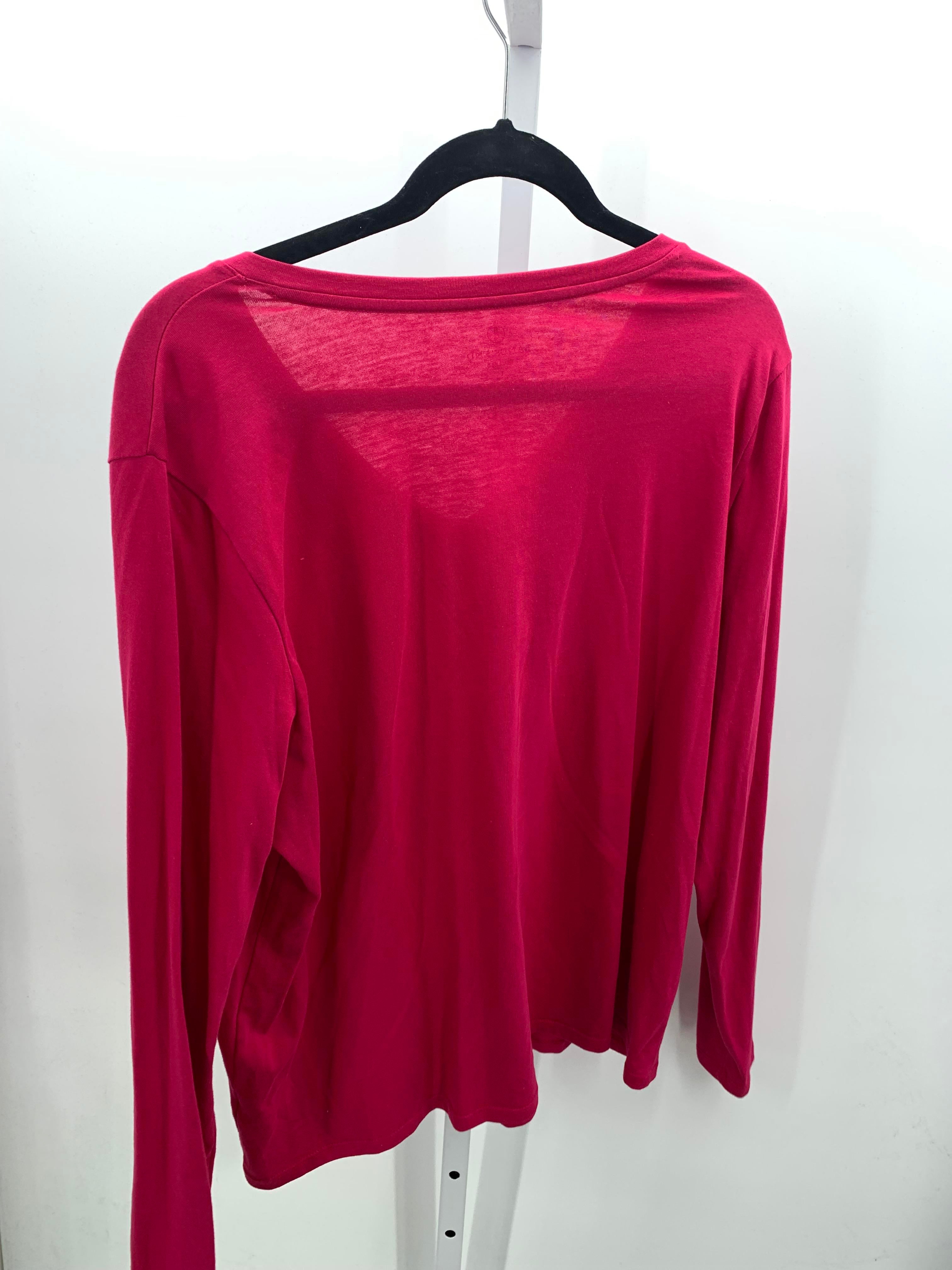 Lands End Size Large Misses Long Sleeve Shirt