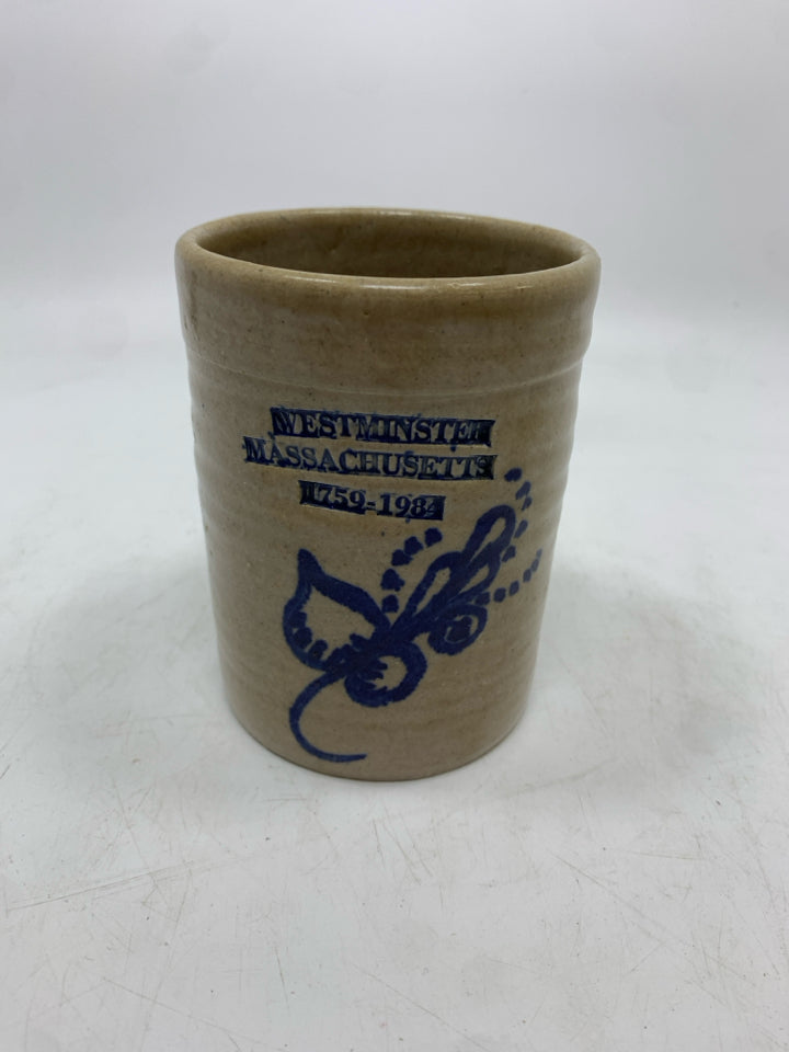 WESTMINSTER STONEWARE MUG.