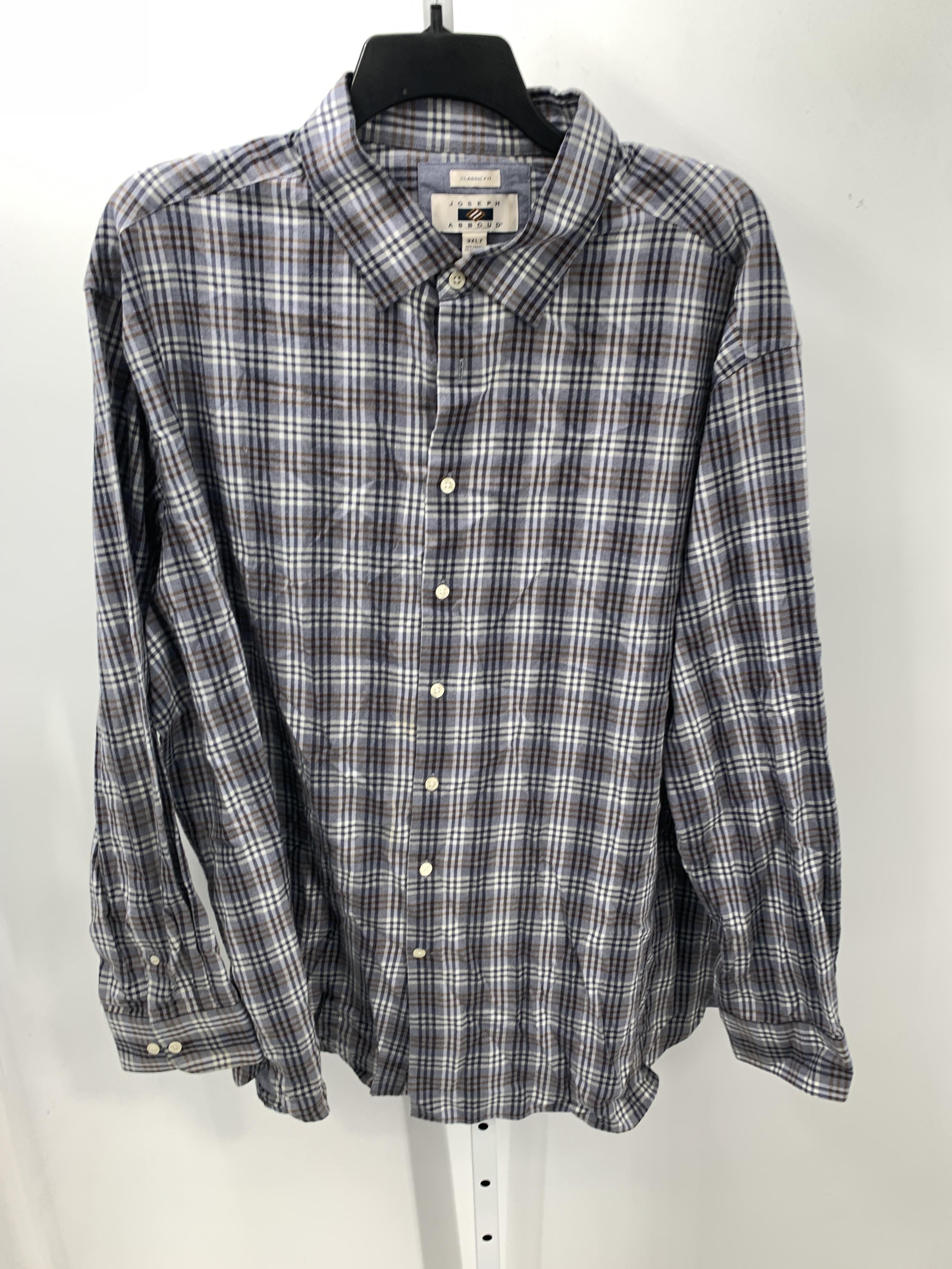 TALL BROWN PLAID BTN DOWN