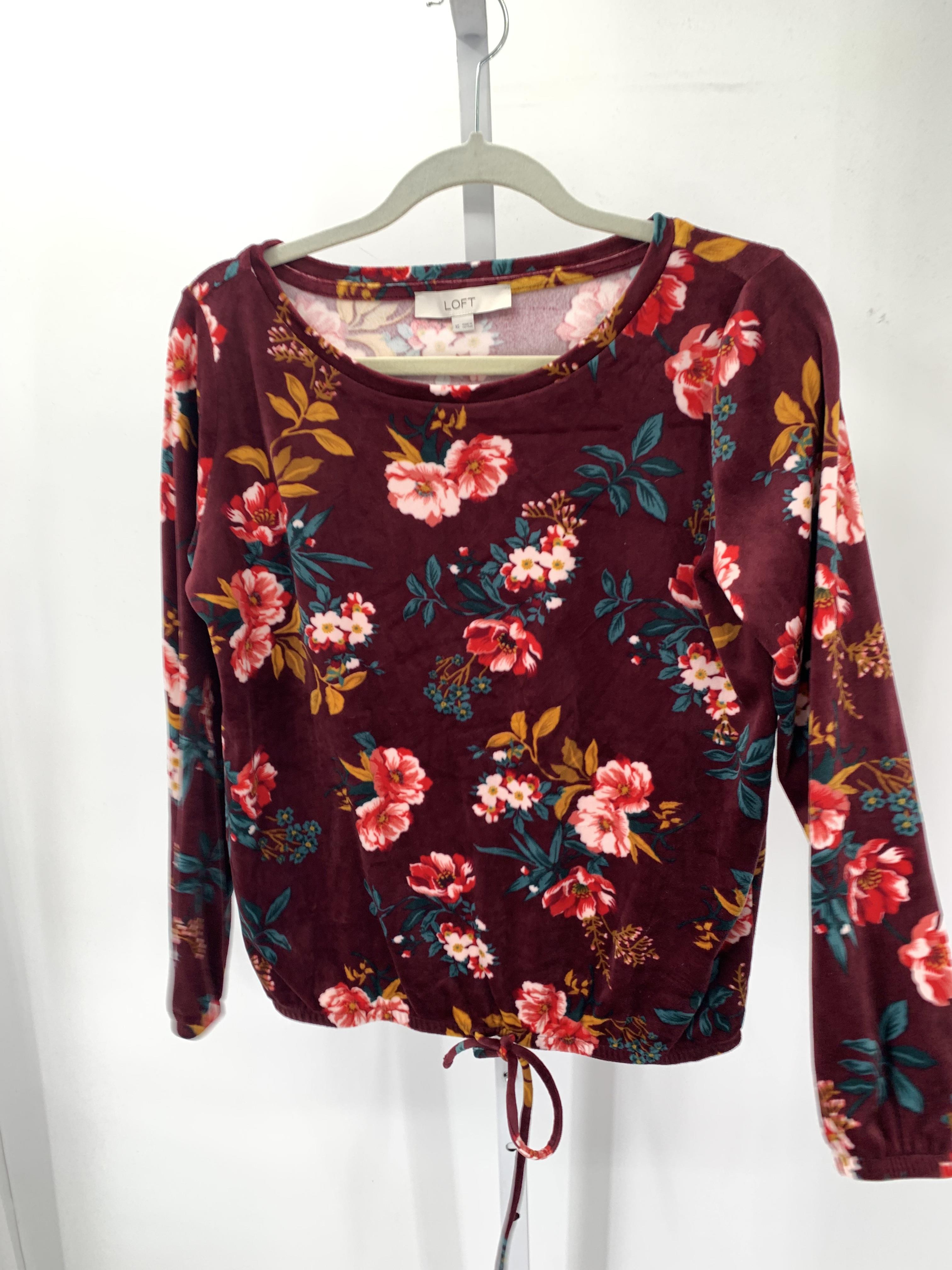 Loft Size X Small Misses Long Sleeve Shirt