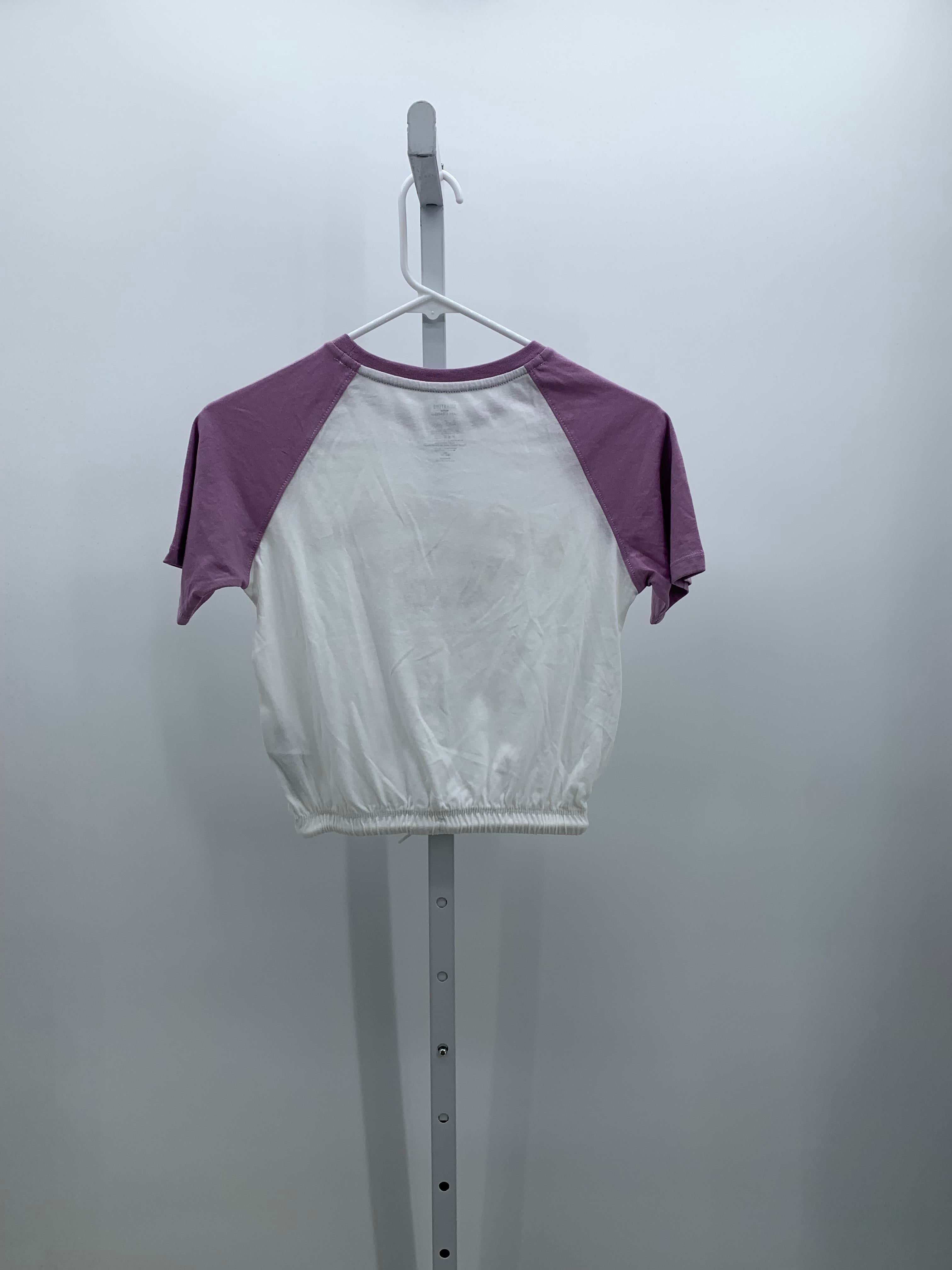 Levis Size 8-10 Girls Short Sleeve Shirt