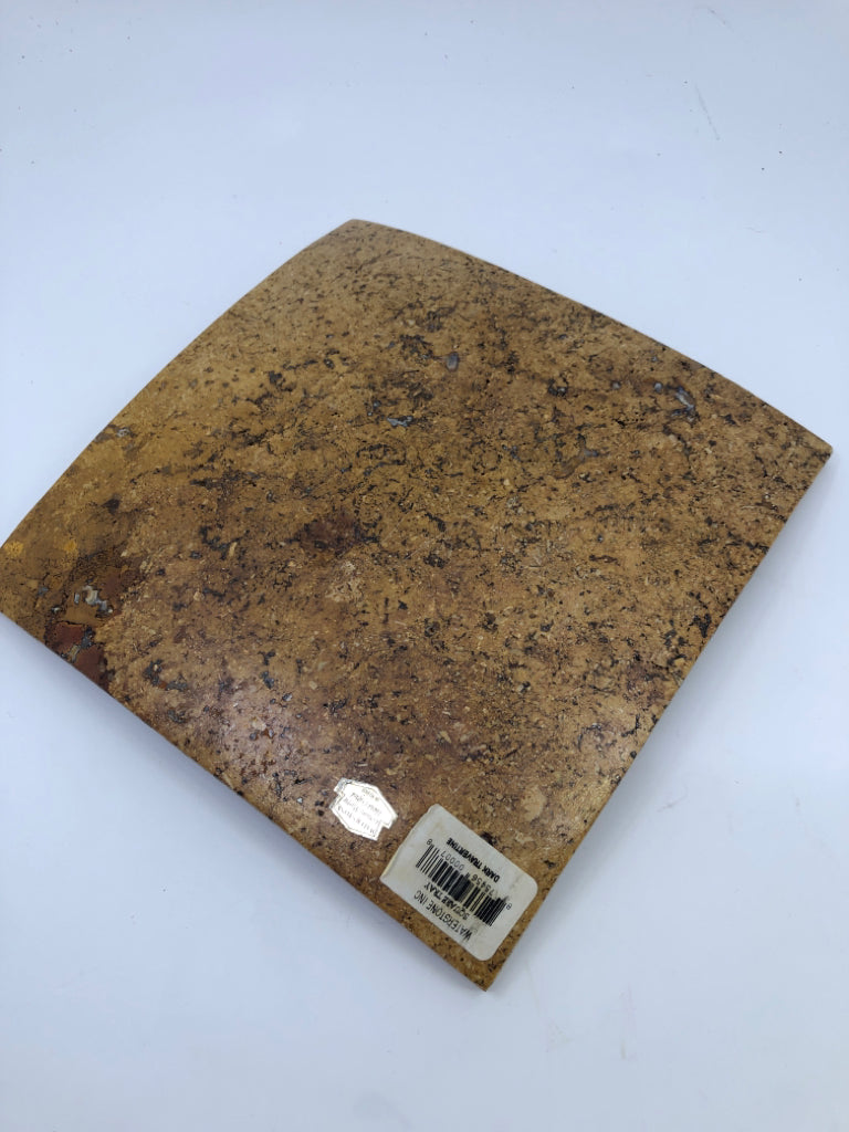SQUARE TRAVERTINE WATER STONE TRAY.