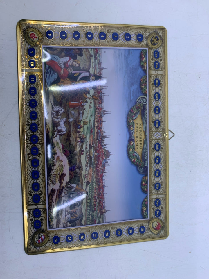 METAL VICTORIAN PEOPLE IN FIELD NURNBERG PANORAMA.