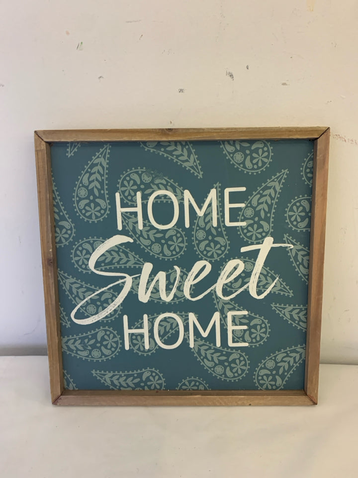 "HOME SWEET HOME" WALL HANGING.