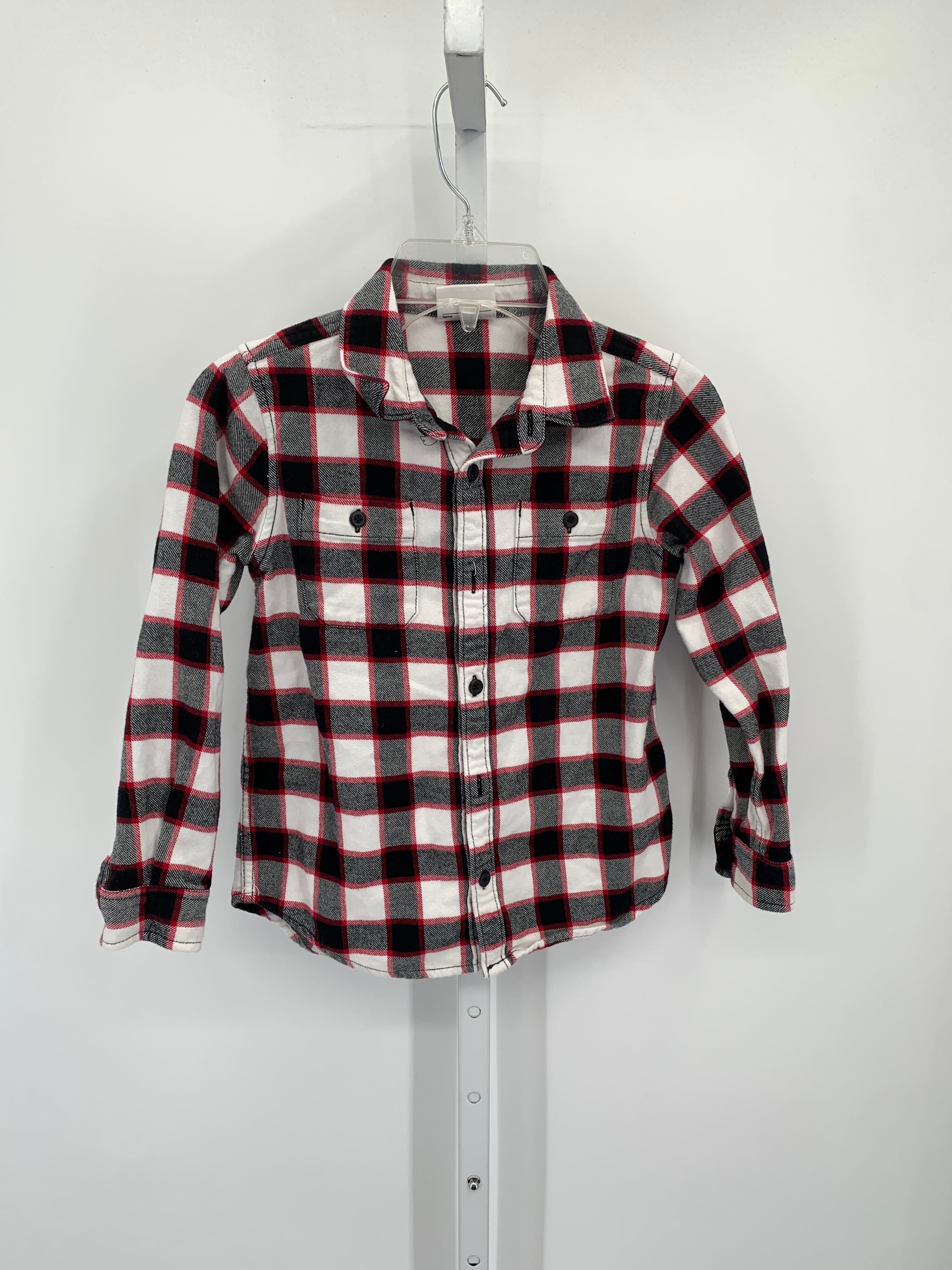 RED PLAID BUTTON DOWN.