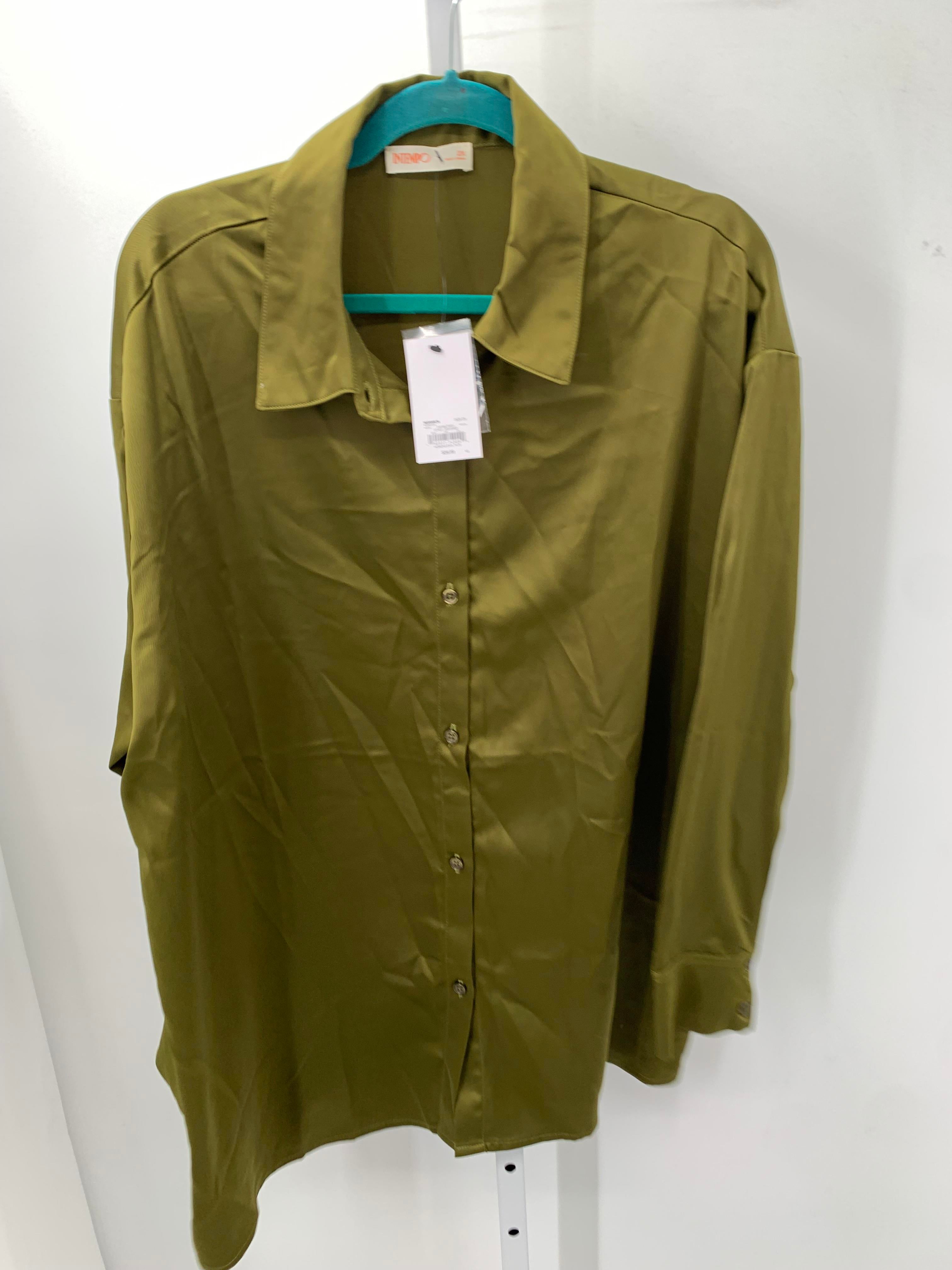 Size 2X Womens Long Sleeve Shirt