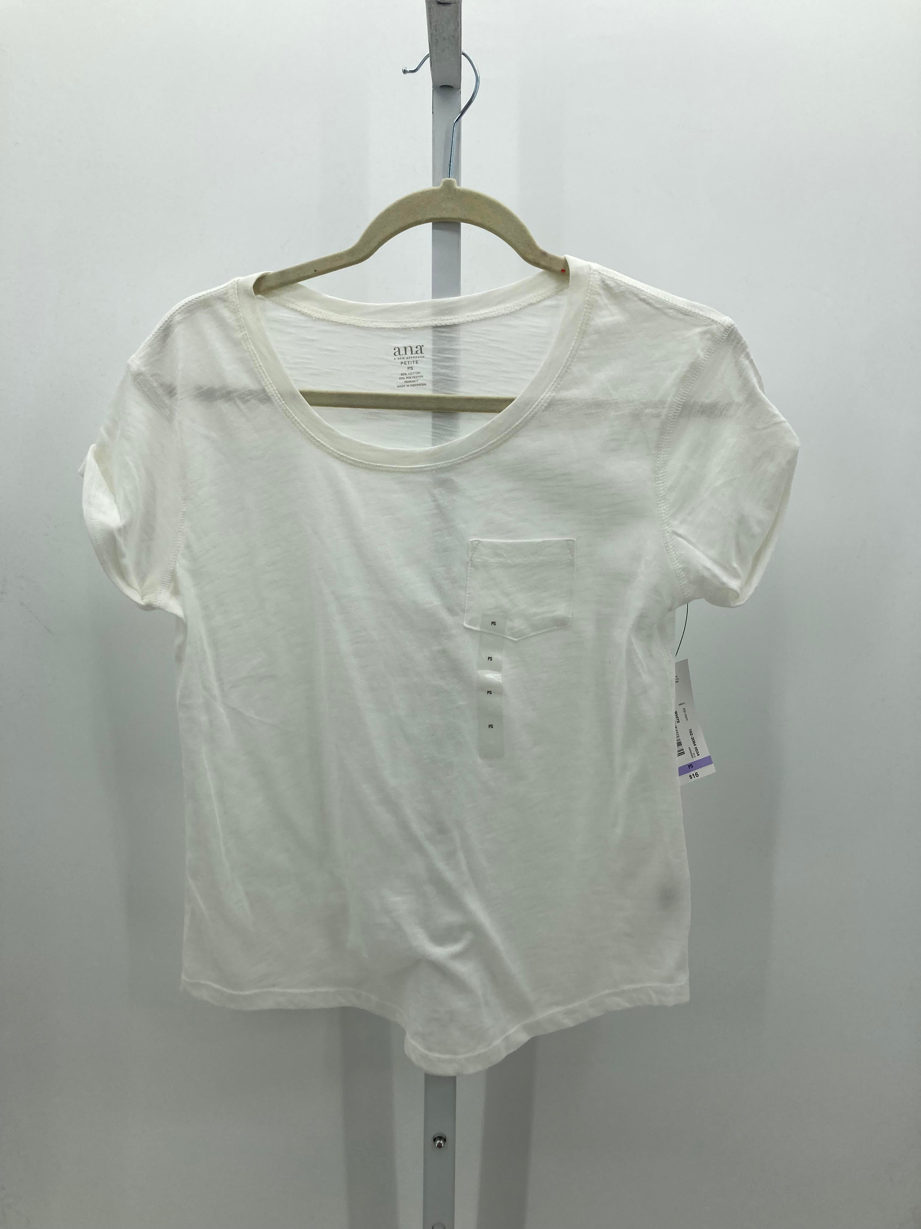 A.N.A. Size Small Petite Petite Short Sleeve Shirt
