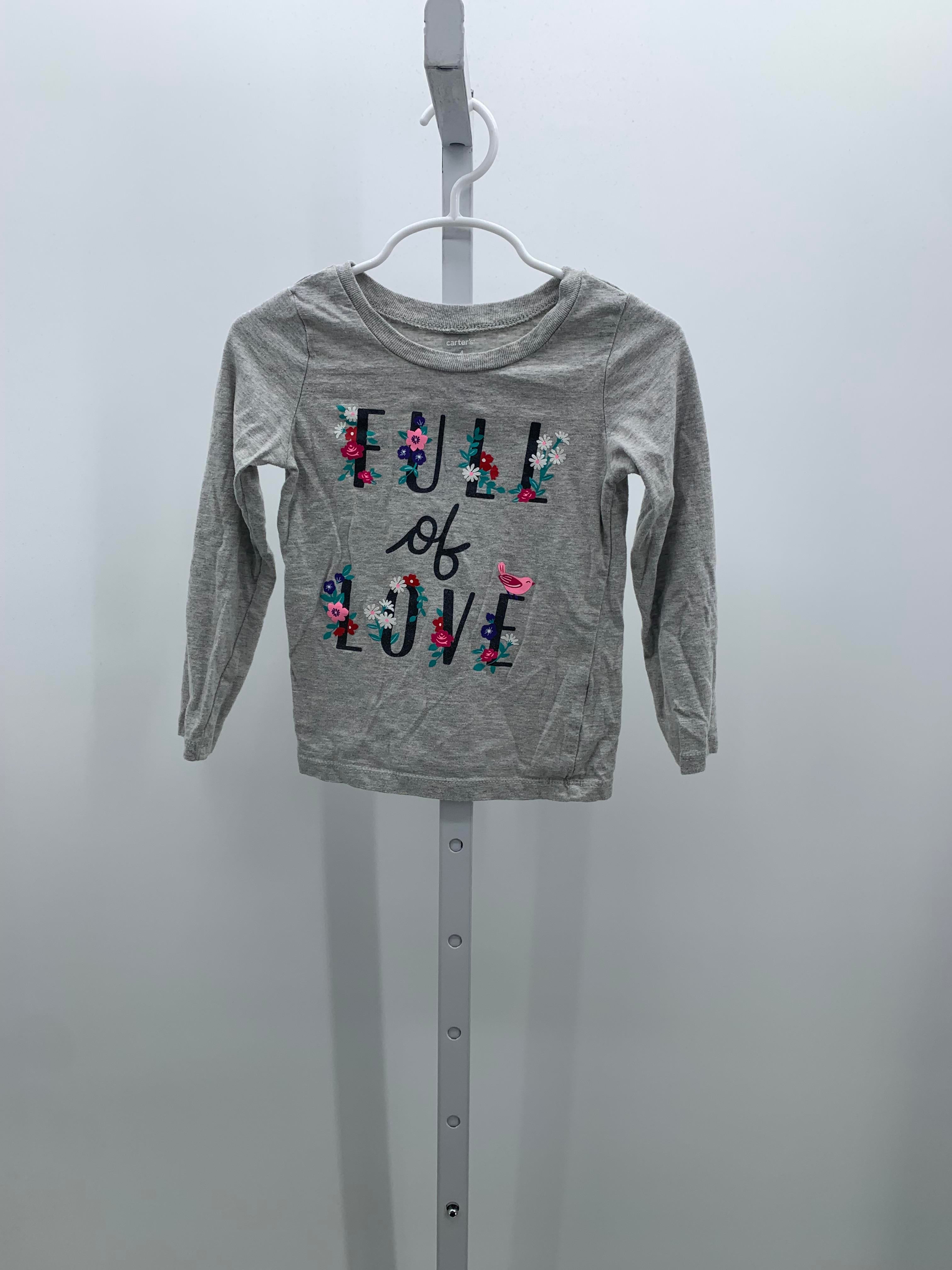 Carters Size 4 Girls Long Sleeve Shirt