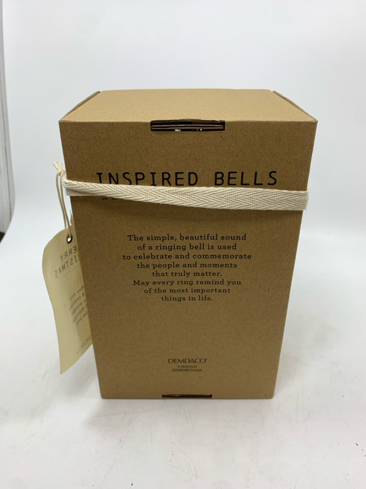NIB RED BELL "MERRY CHRISTMAS" ORNAMENT.
