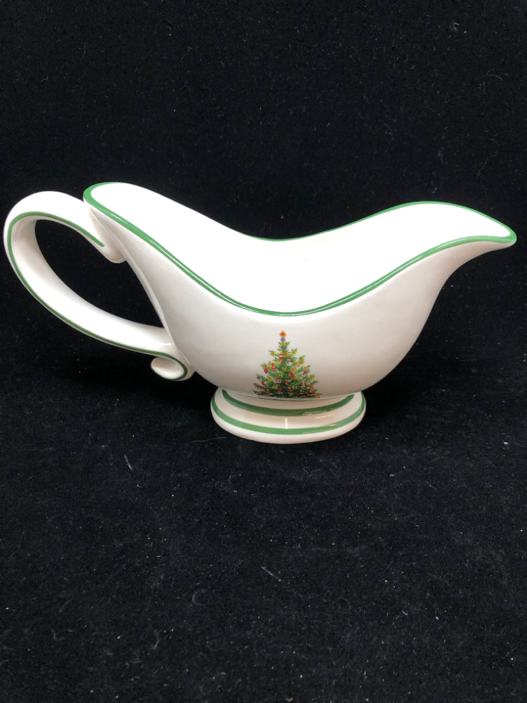 CHRISTMAS TREE GRAVY BOAT- CHRISTOPHER RADKO.