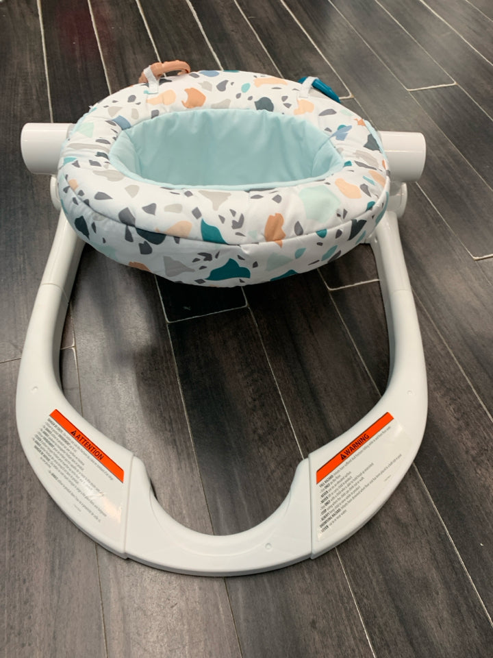 Fisher-Price Portable Baby Chair Sit-Me-Up Floor Seat With Developmental Toys &