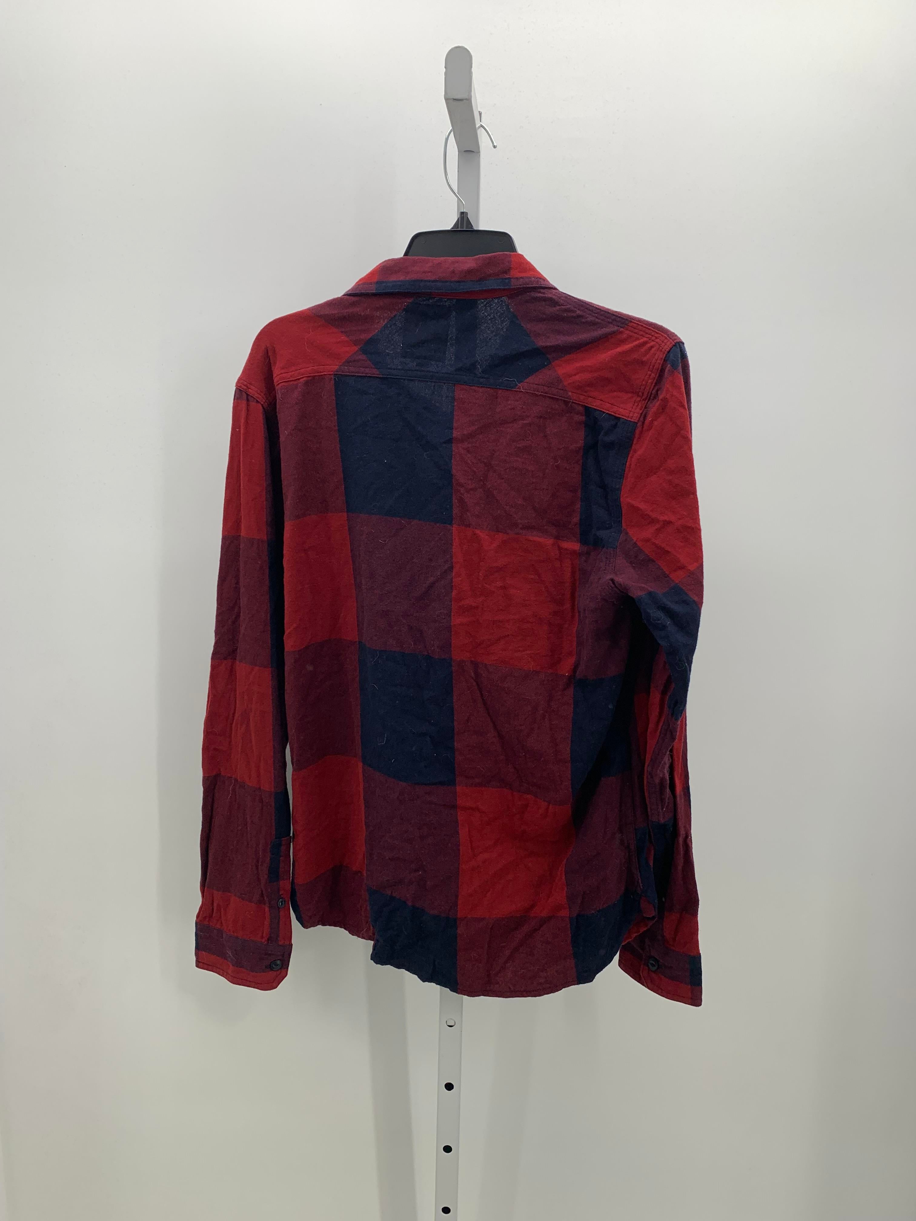 NAVY PLAID BTN DOWN