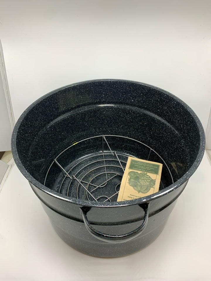 GRANITE WARE ENAMELED WATER BATH CANNER.