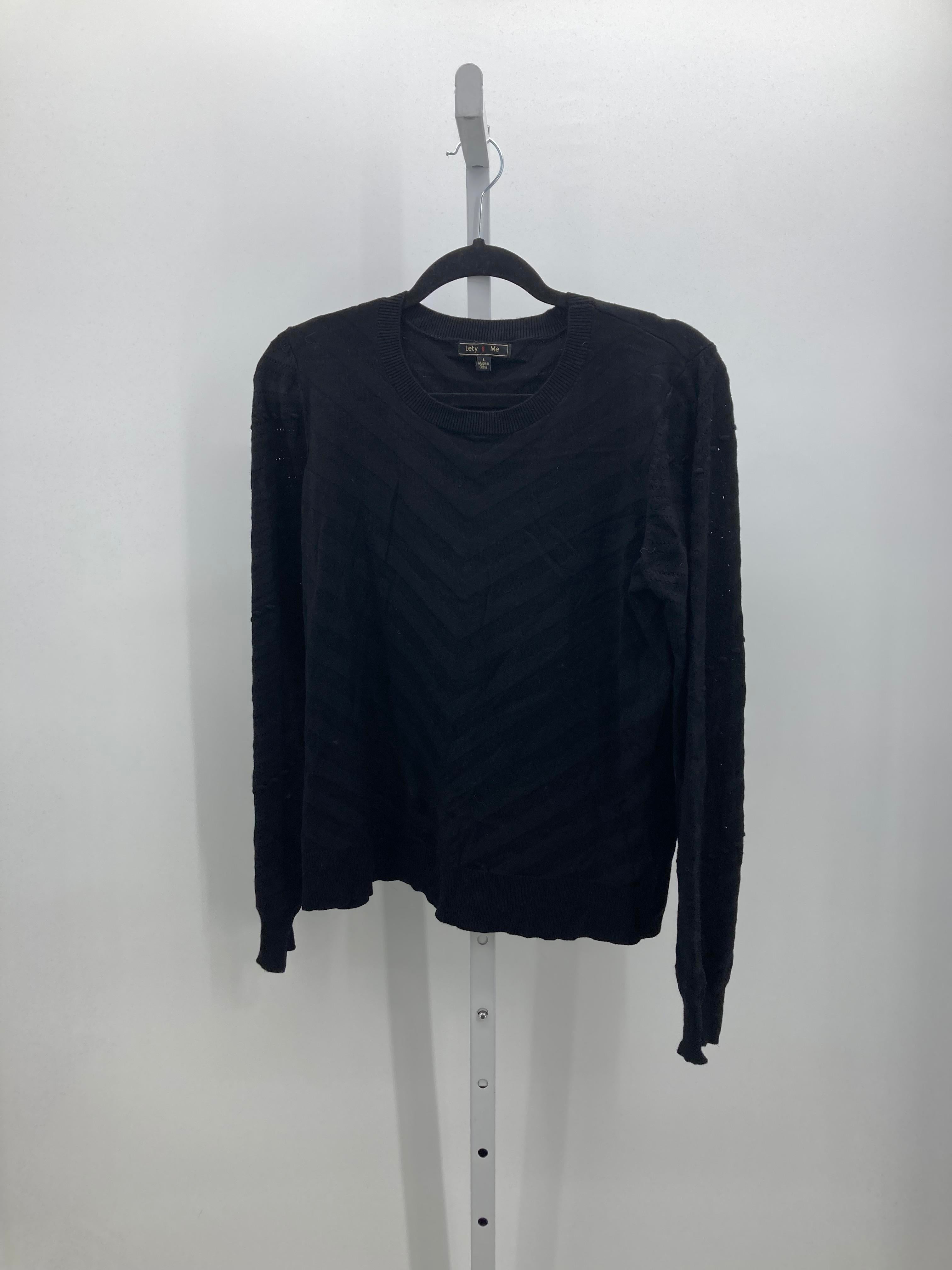 Lety & Me Size Large Misses Long Slv Sweater