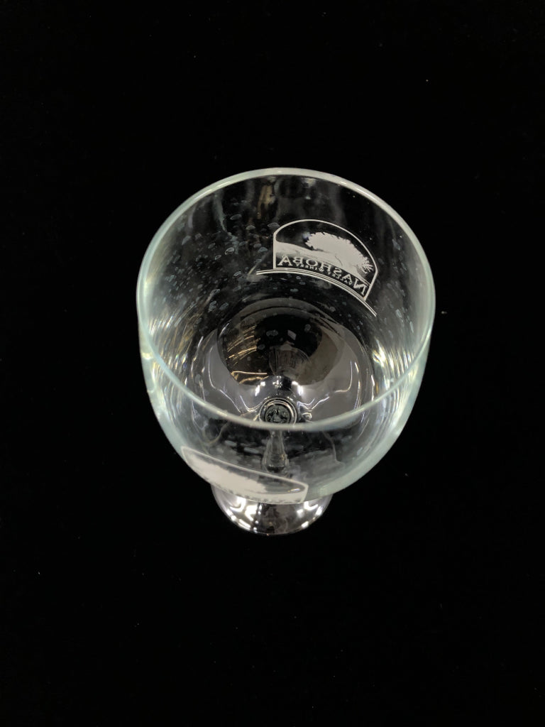 NASHOBA WINERY WINE GLASS.
