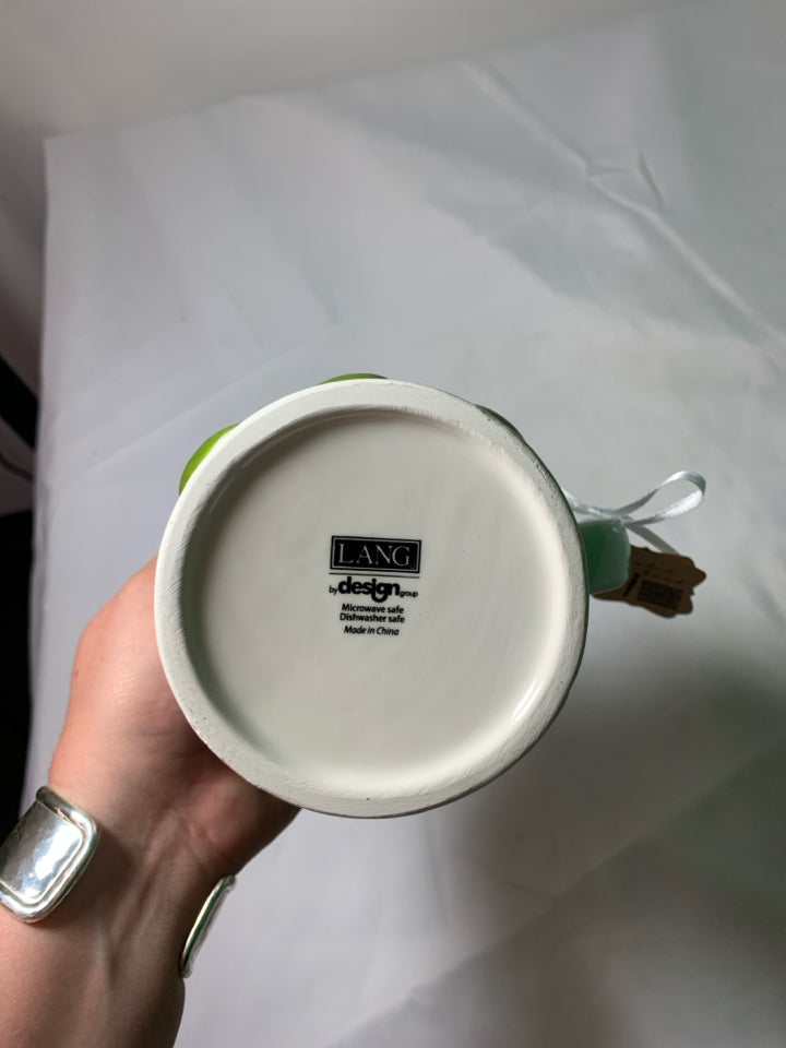 OLIVE YOU EMBOSSED OLIVE MUG.