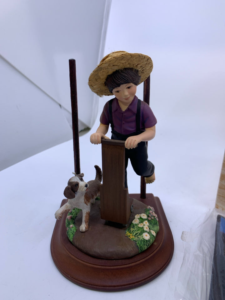 BOY ON SCOOTER + QUILT.