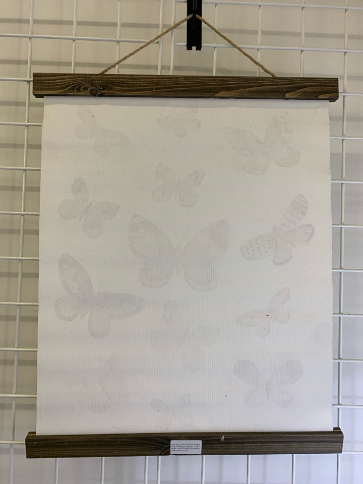 BUTTERFLY CANVAS TAPESTRY.