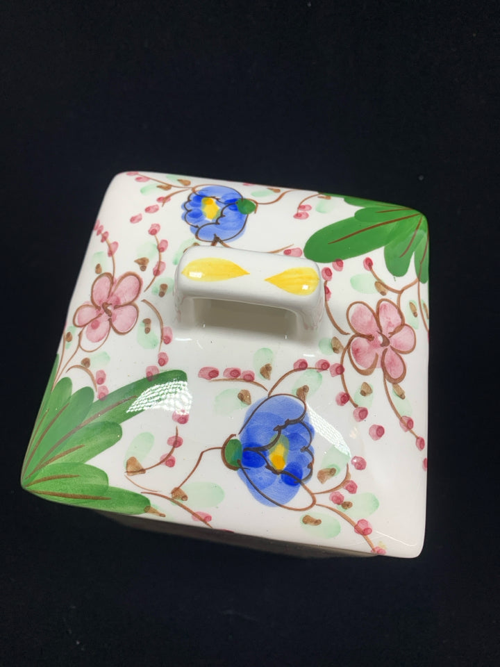 JAY WILLFRED FLORAL CANISTER.
